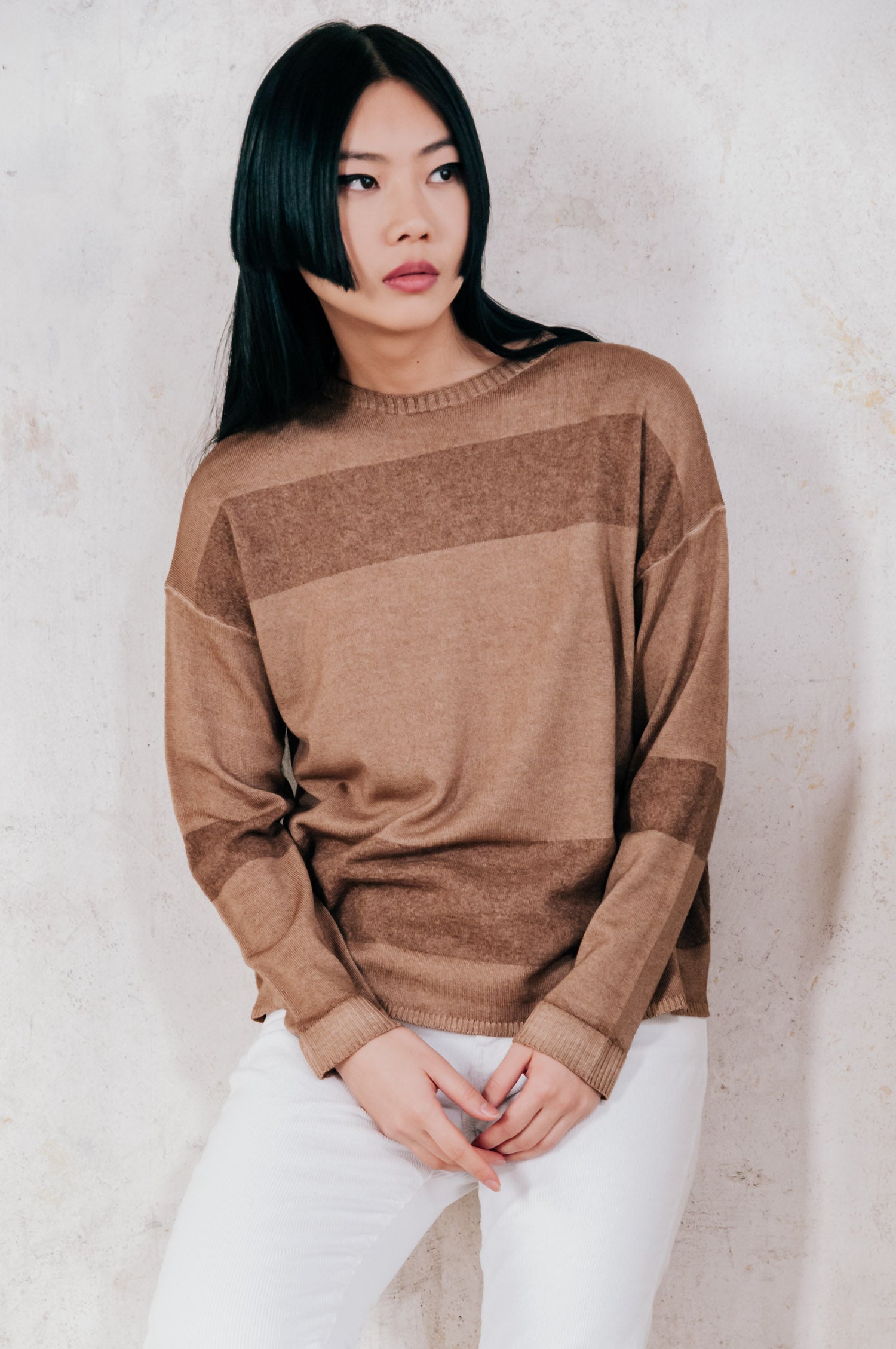 Elsie Women's Knitted Sweater - Wood