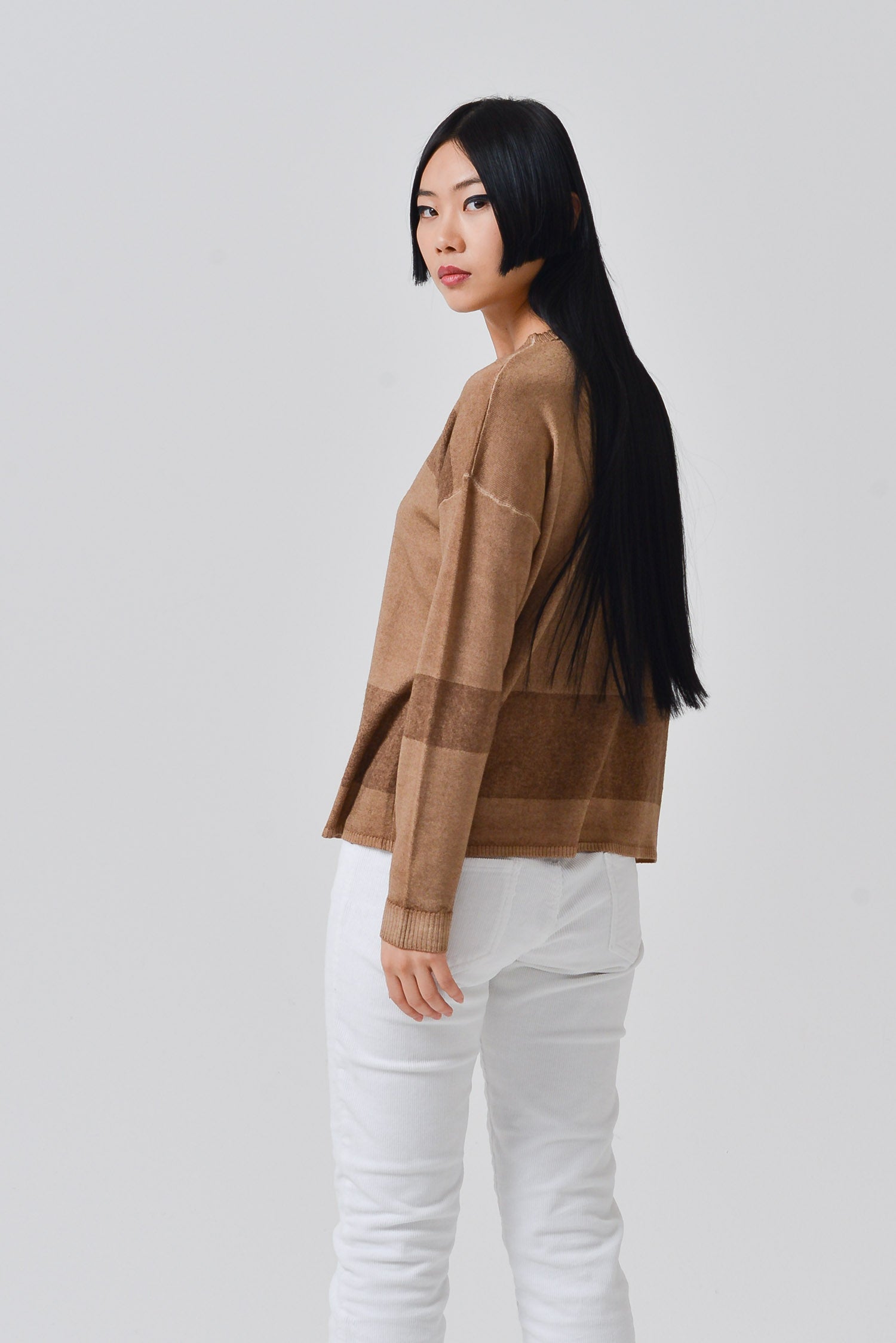 Elsie Women's Knitted Sweater - Wood