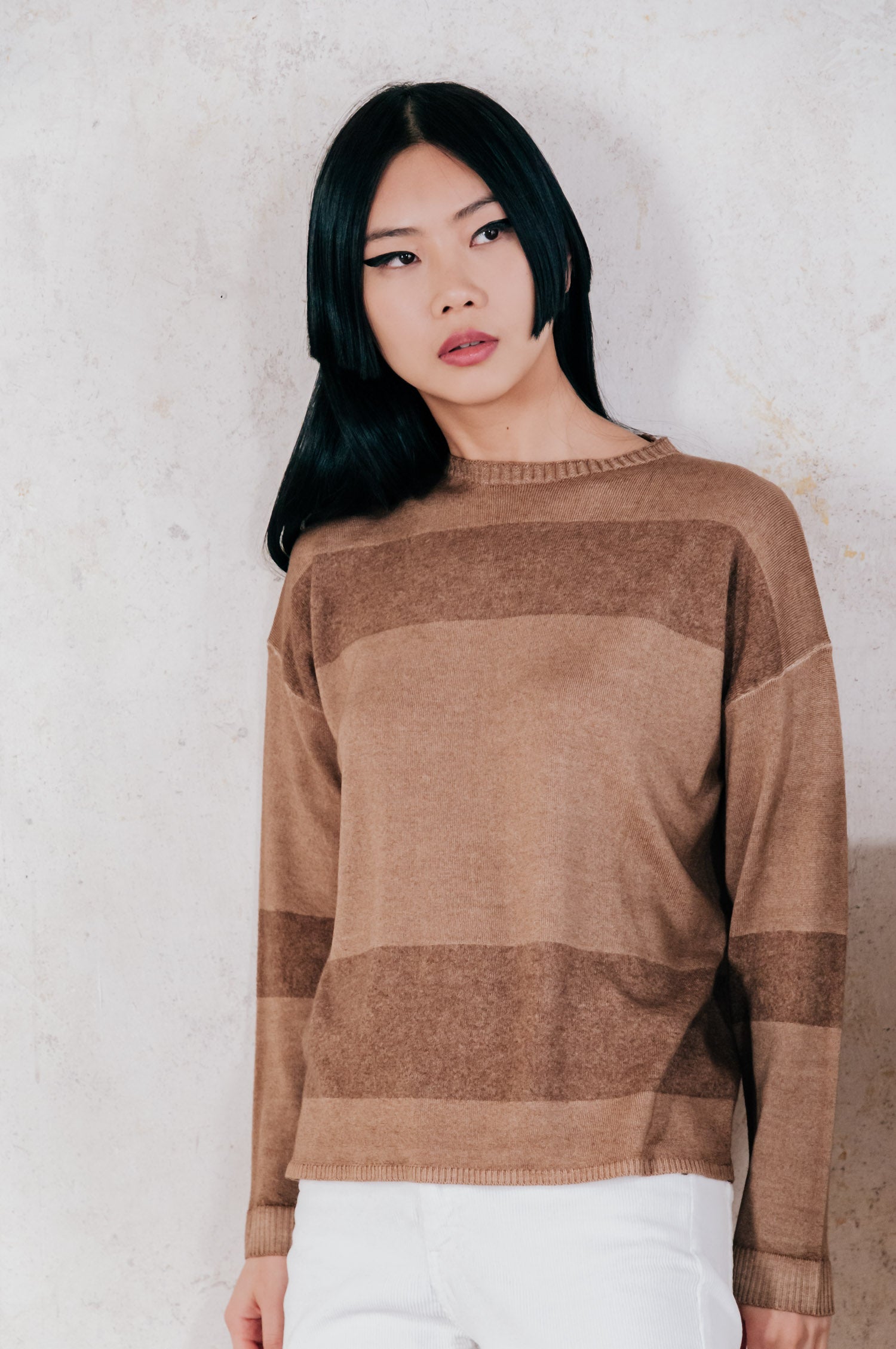 Elsie Women's Knitted Sweater - Wood