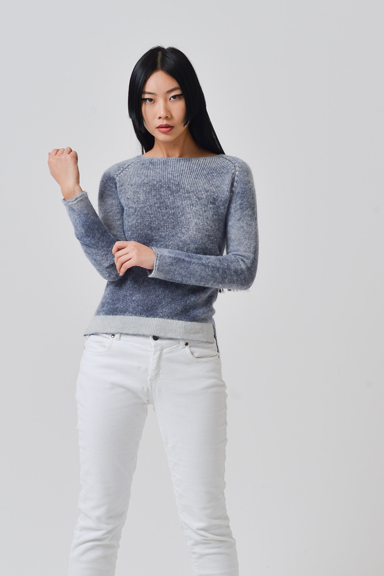 Cowie Frost Art Sweater - Navy