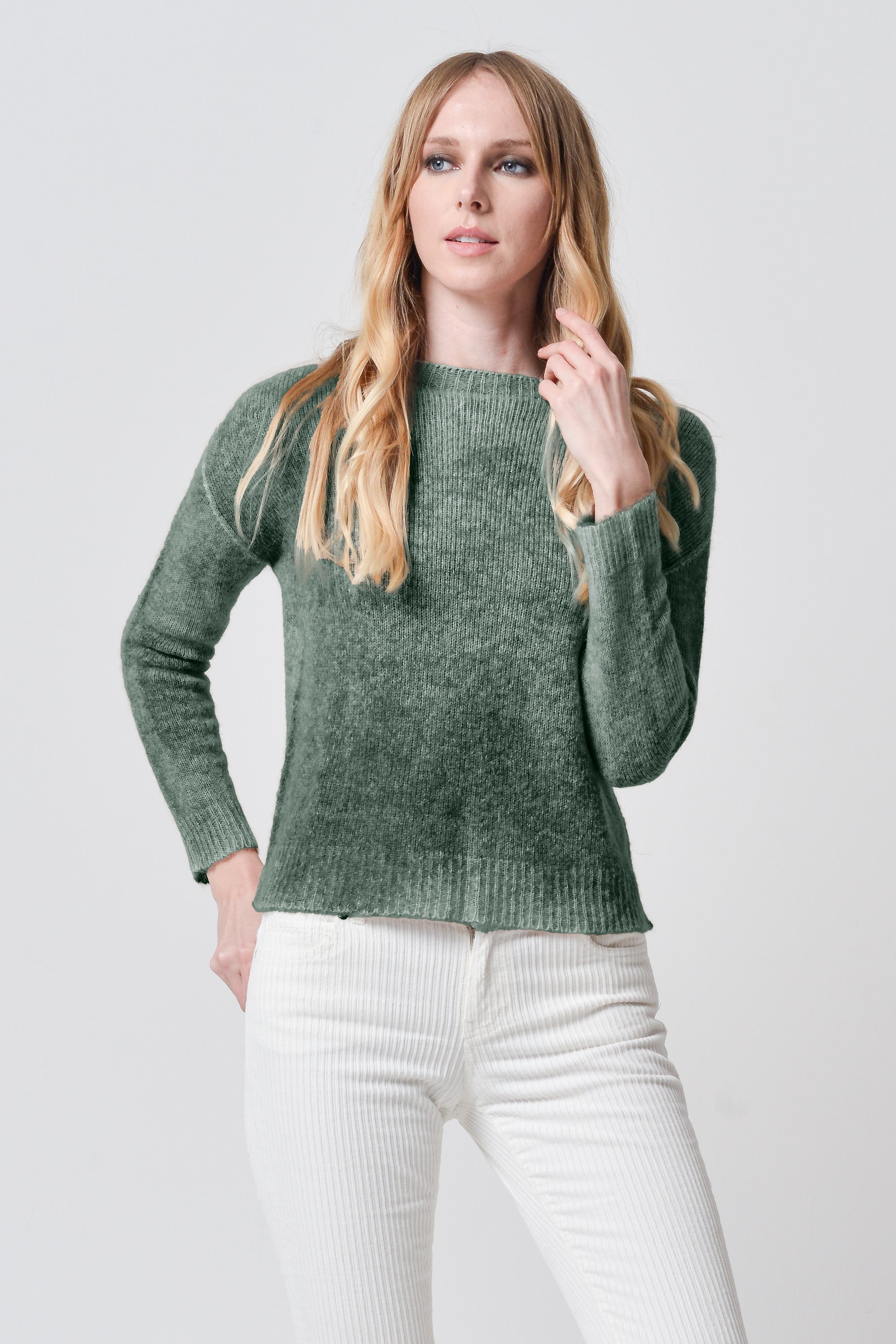 Crook Frost Art Sweater - Hunter