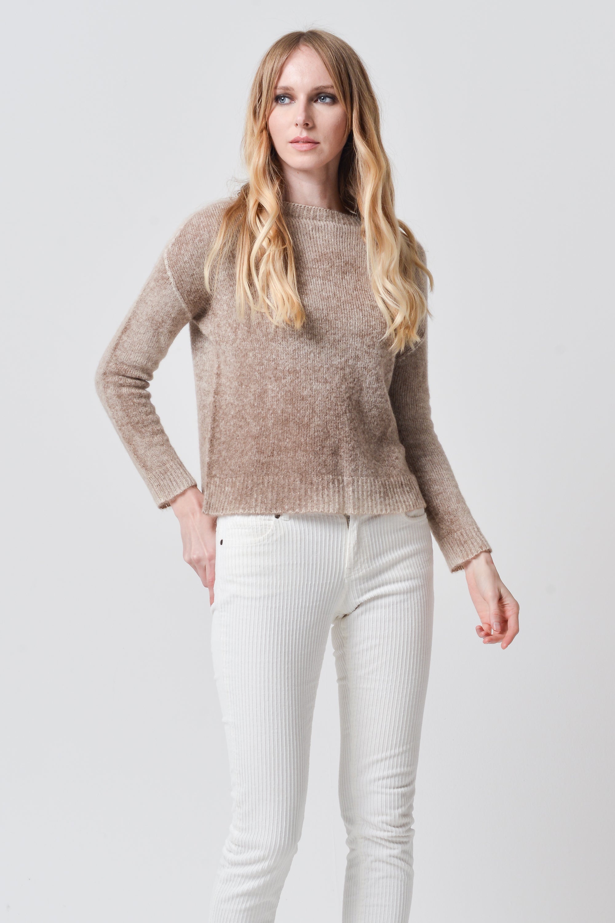 Crook Frost Art Sweater - Walnut