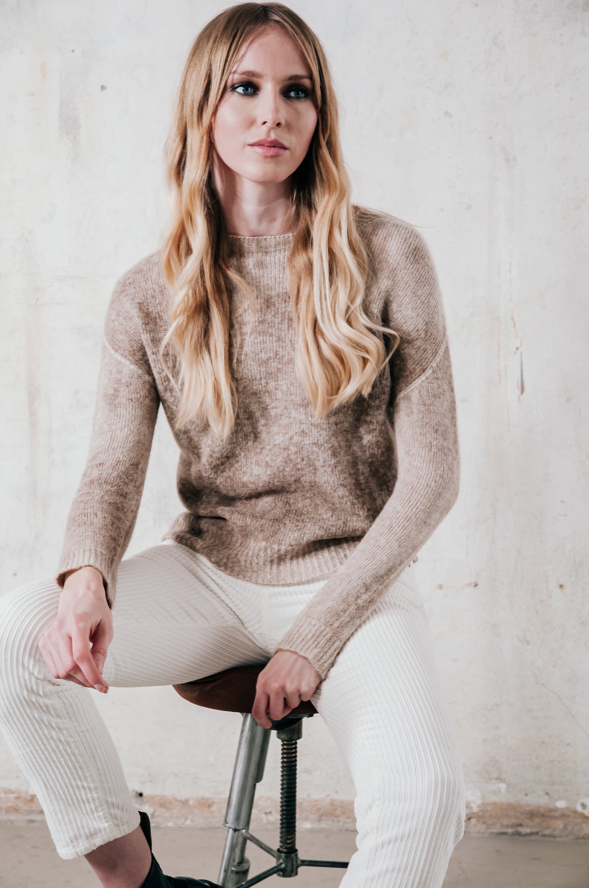 Crook Frost Art Sweater - Walnut