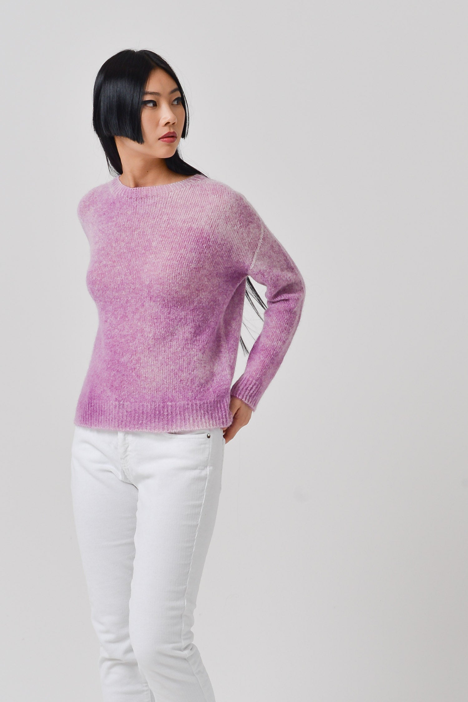 Crook Frost Art Sweater - Ciclamino
