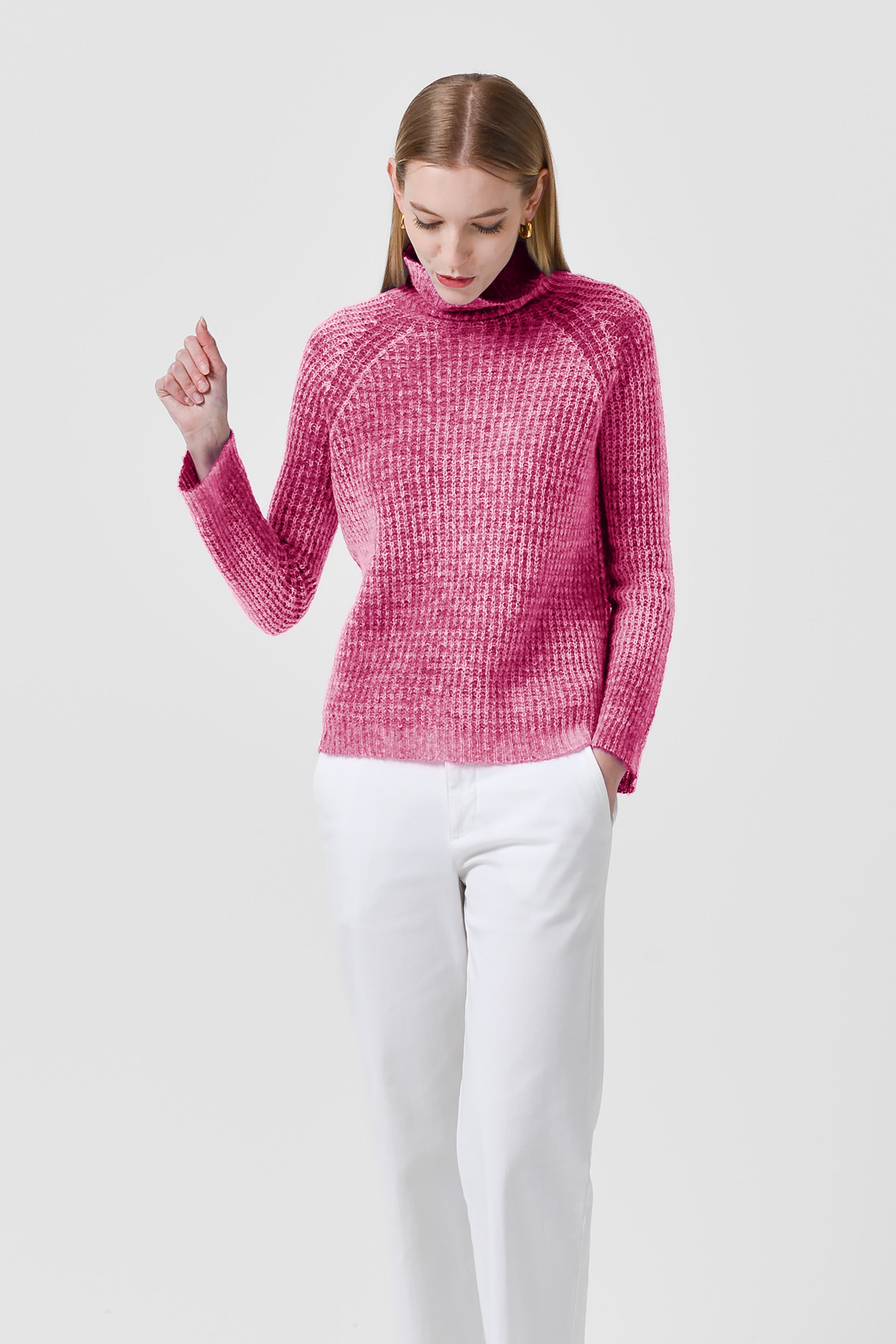 Callan Frost Art Sweater - Fuxia