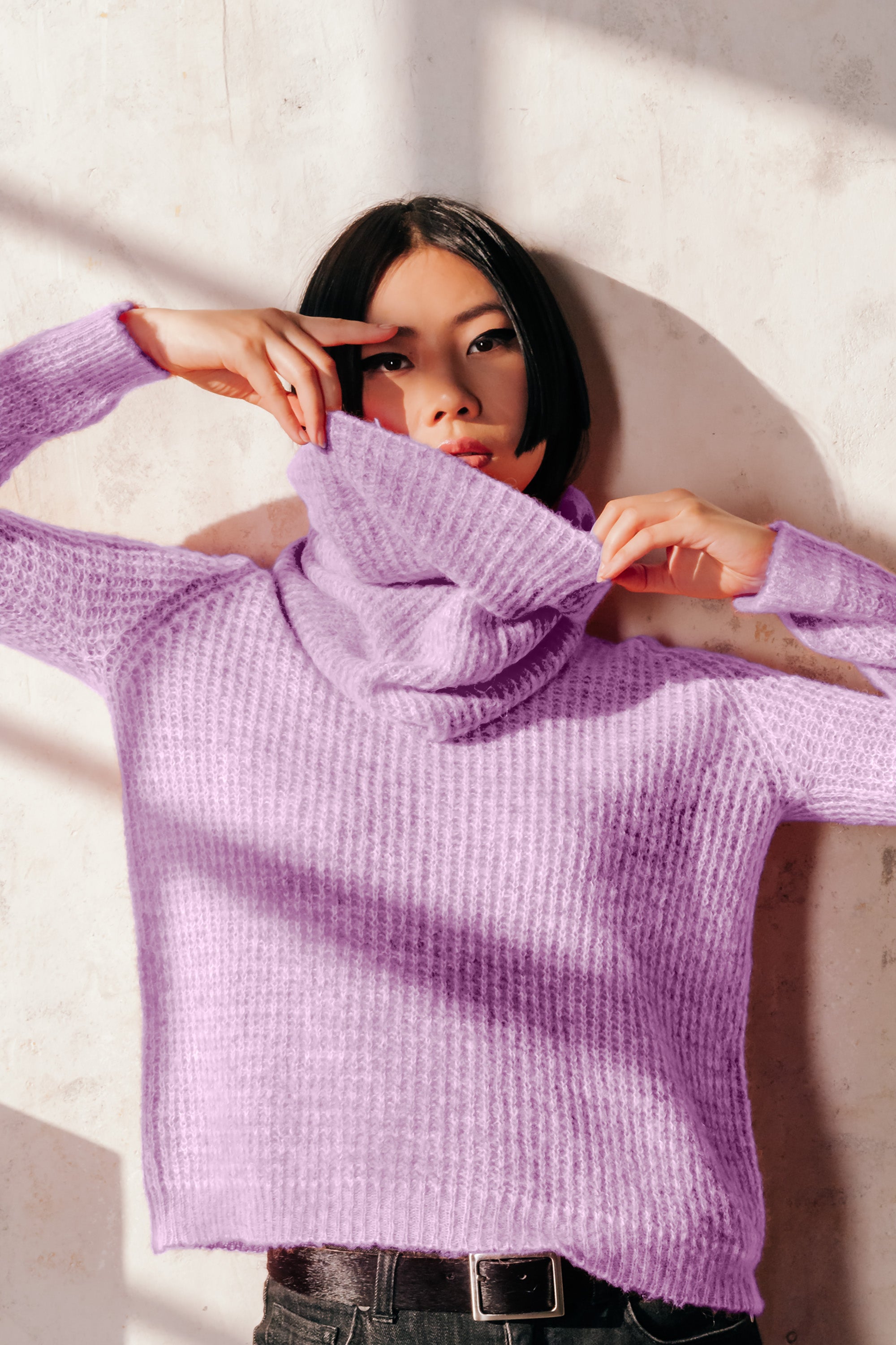 Cashel Frost Art Sweater - Ciclamino