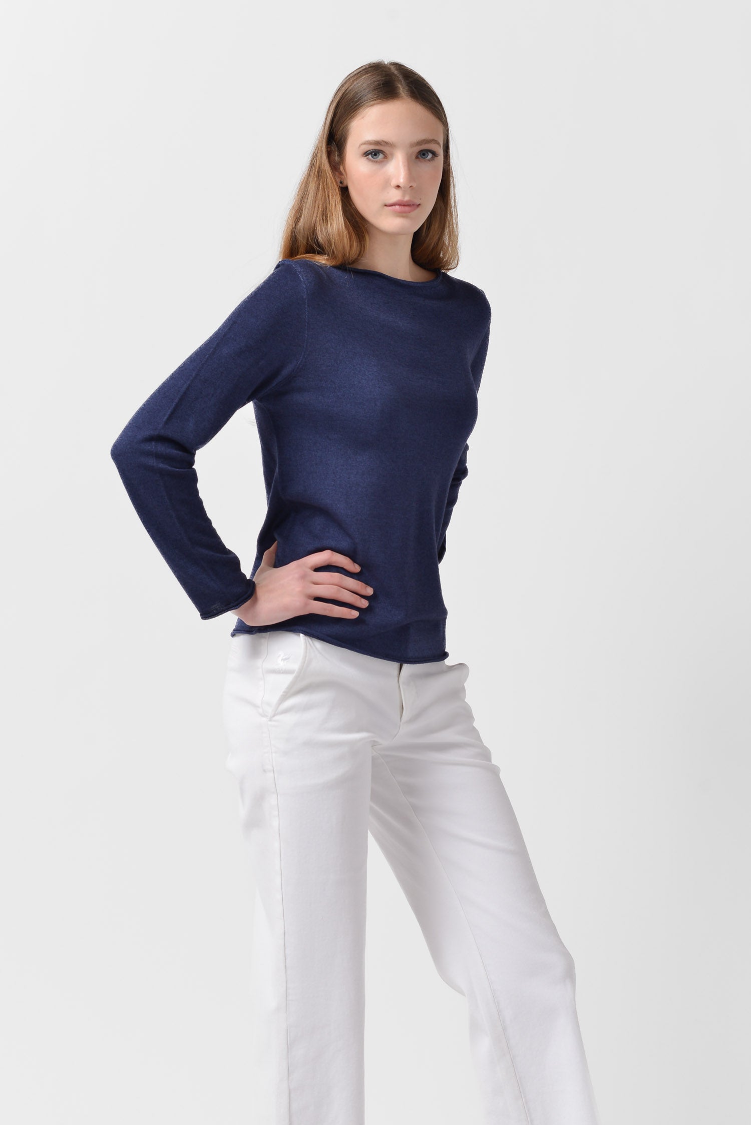 Mary - Crewneck Sweater - Navy