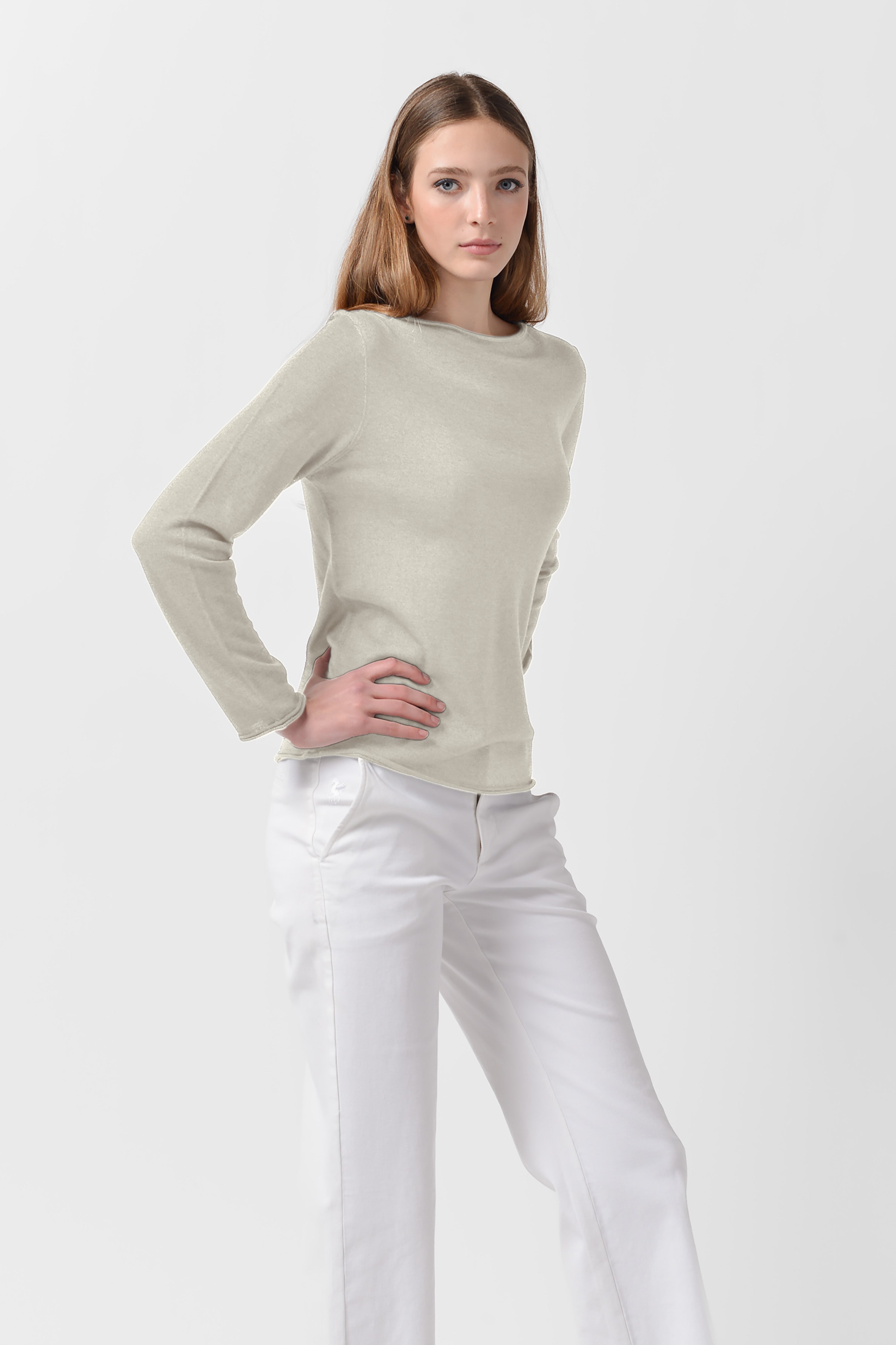 Mary - Crewneck Sweater - Foam