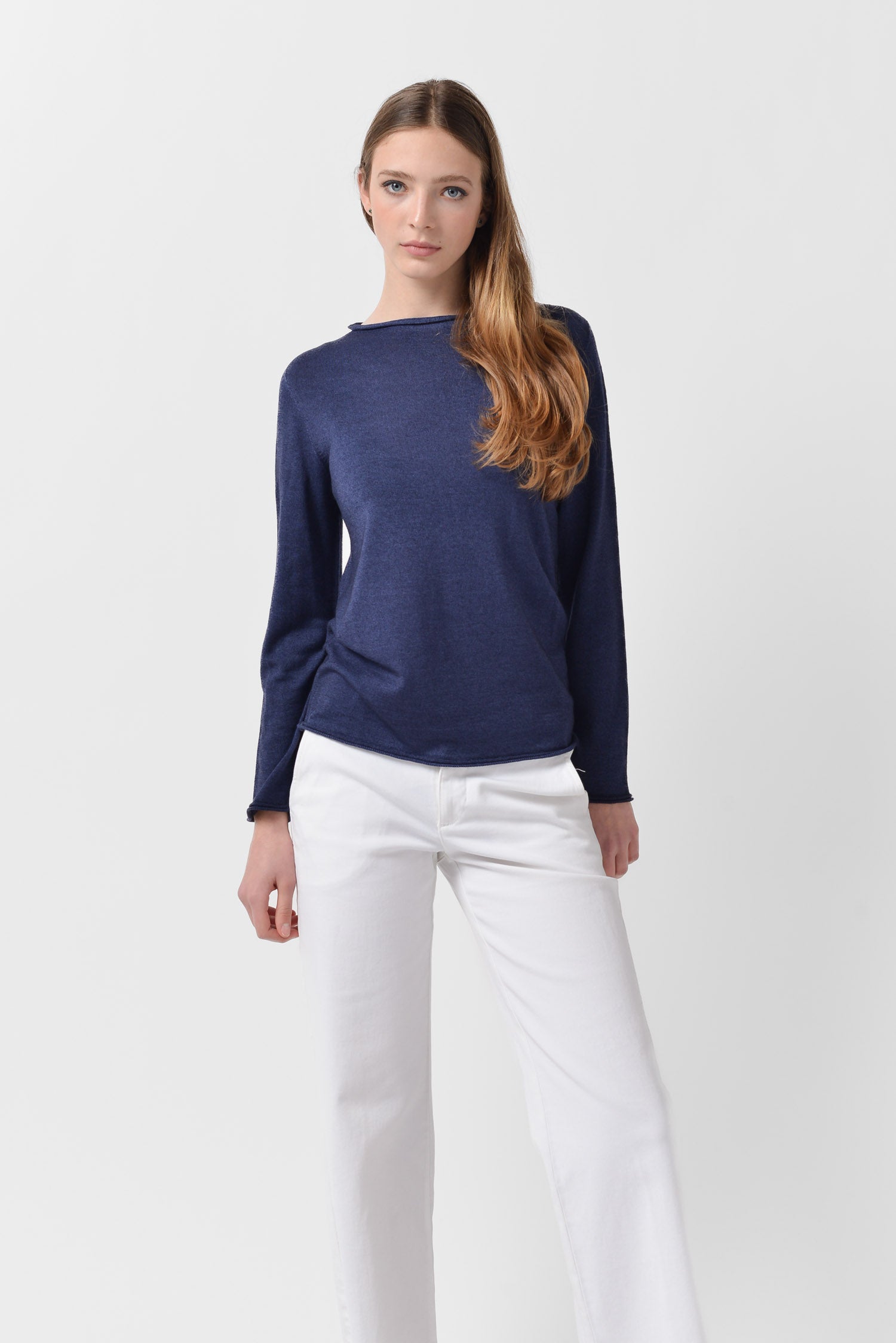 Mary - Crewneck Sweater - Navy