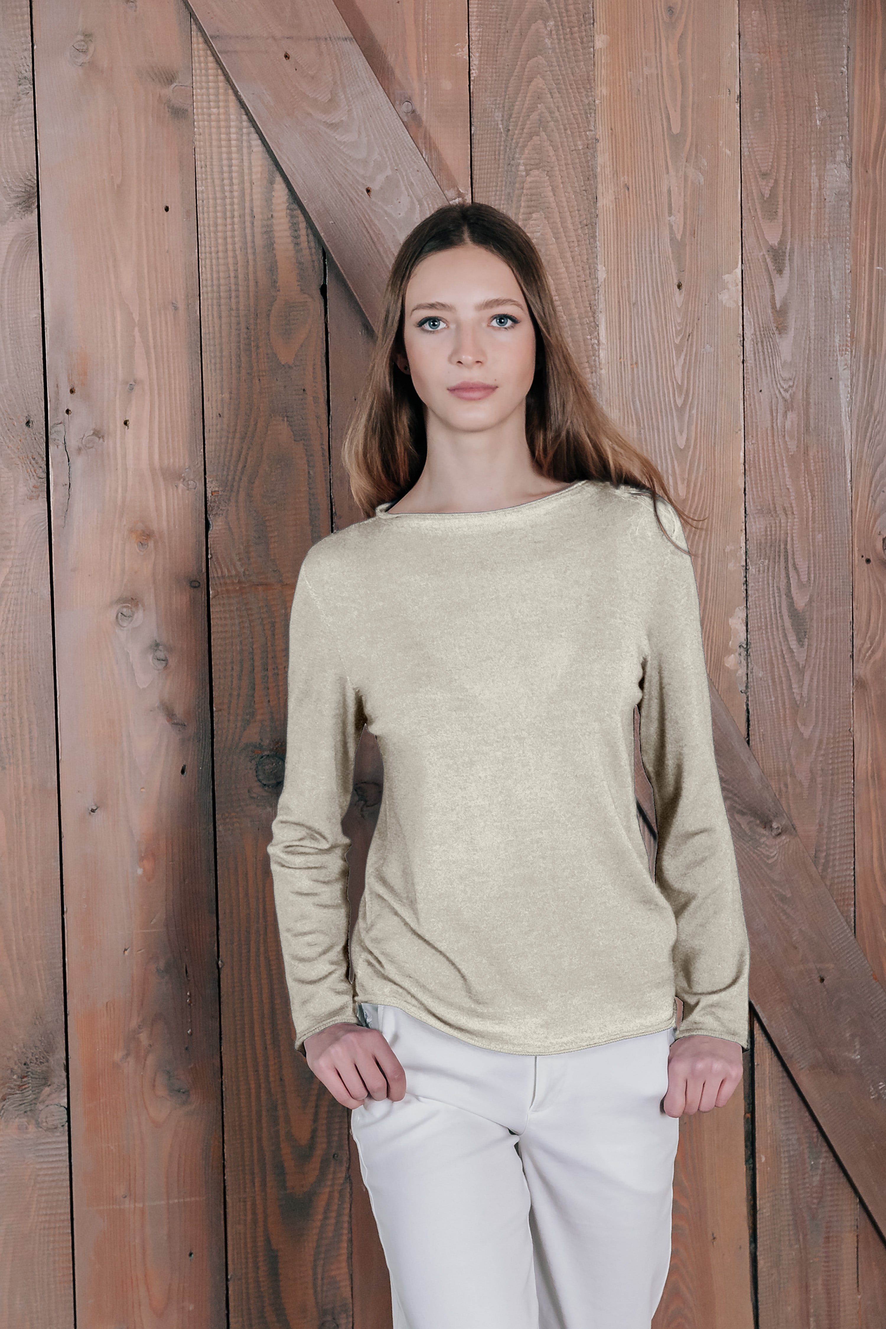 Mary - Crewneck Sweater - Foam