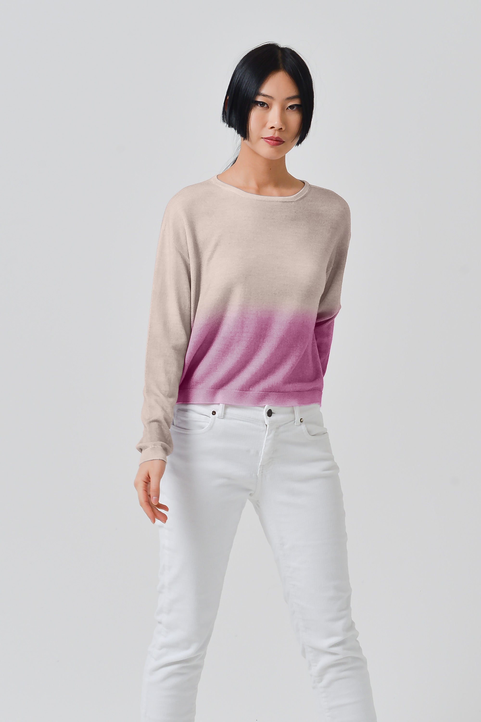 Kathy X-Spray Art Sweater - Auburn