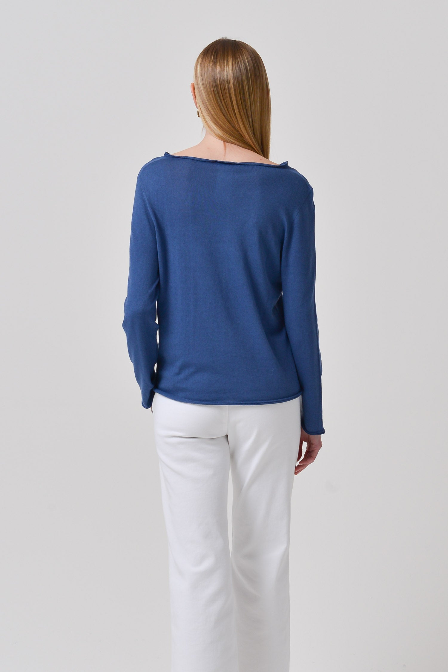 Maggie Iced Crewneck Sweater - Pacific