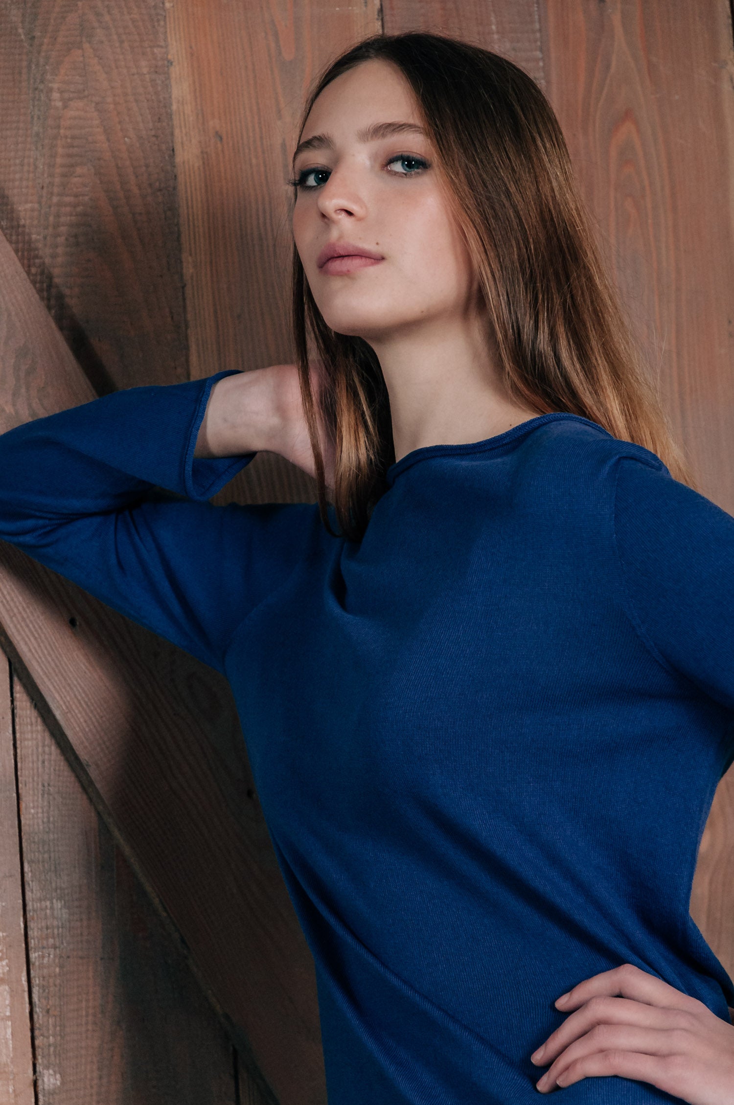 Maggie Iced Crewneck Sweater - Pacific
