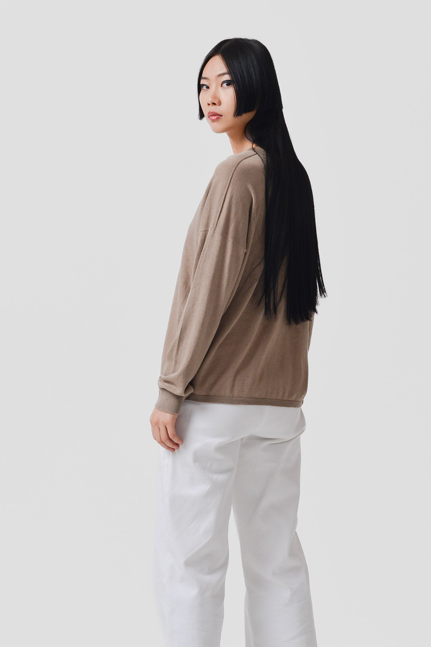 Annie Iced V-neck Sweater - Harbor