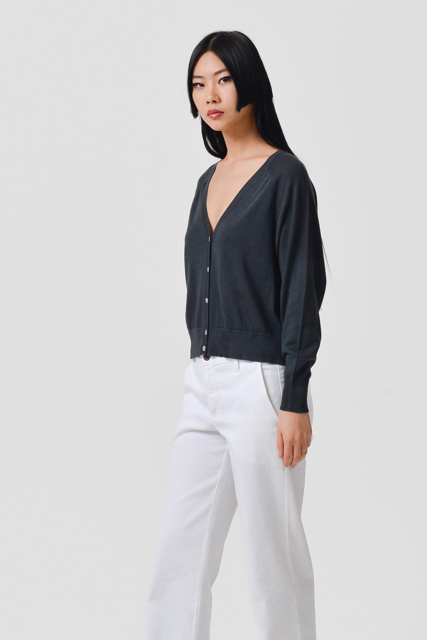 Lorie Iced Cardigan - Basalt