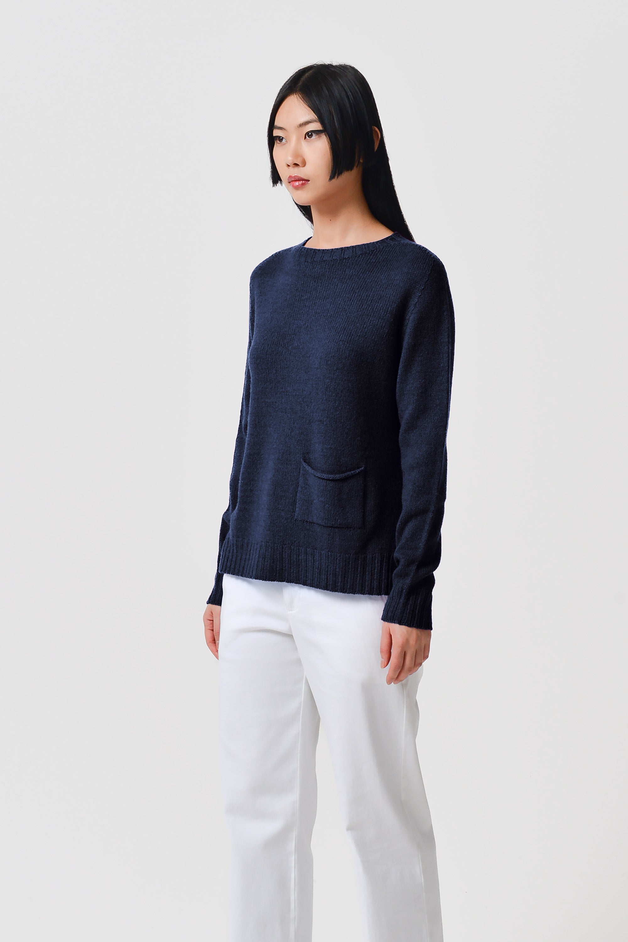 Milton Crewneck Sweater - Navy