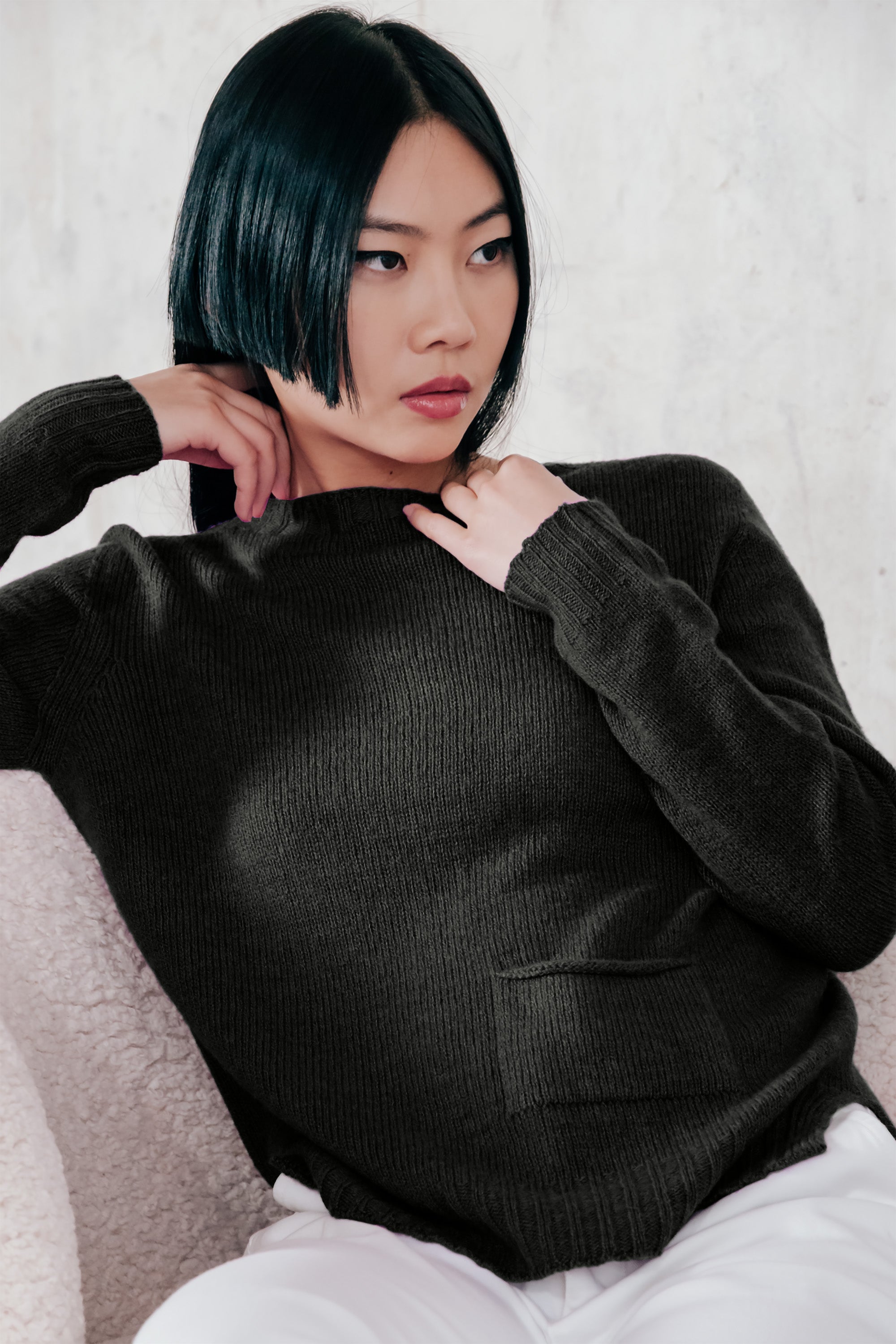 Milton Crewneck Sweater - Cave