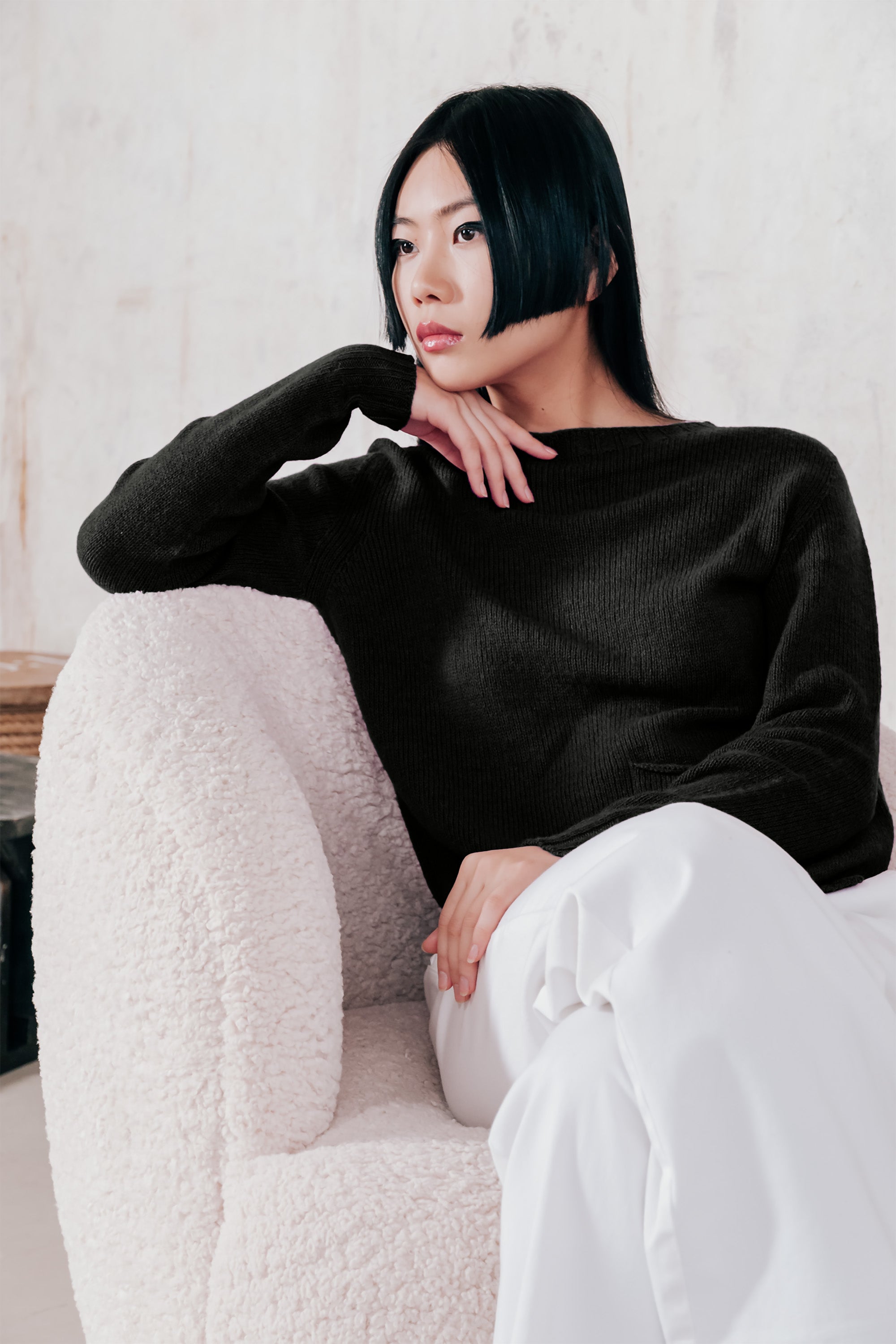 Milton Crewneck Sweater - Cave