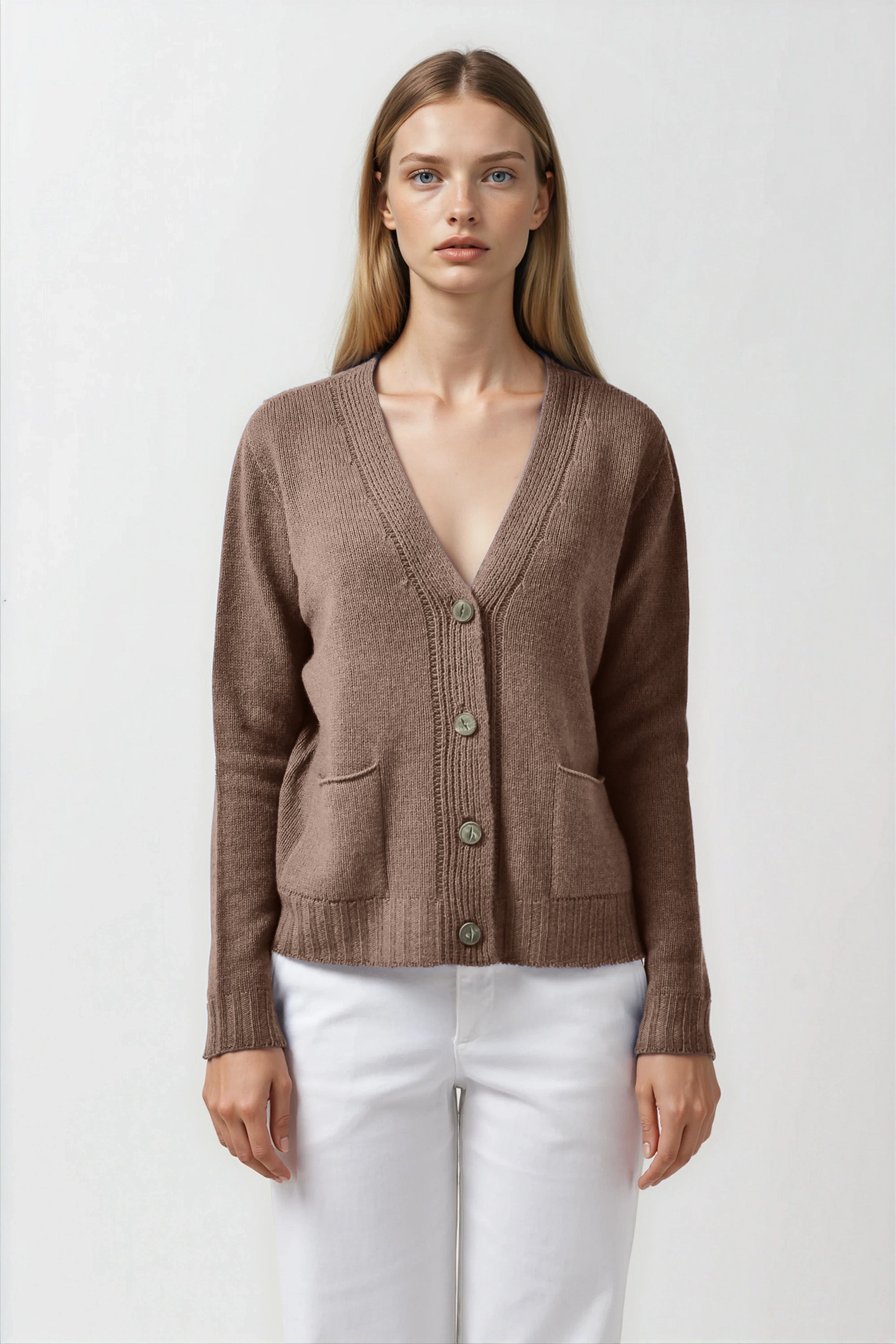 Elgin Cardigan - Wood