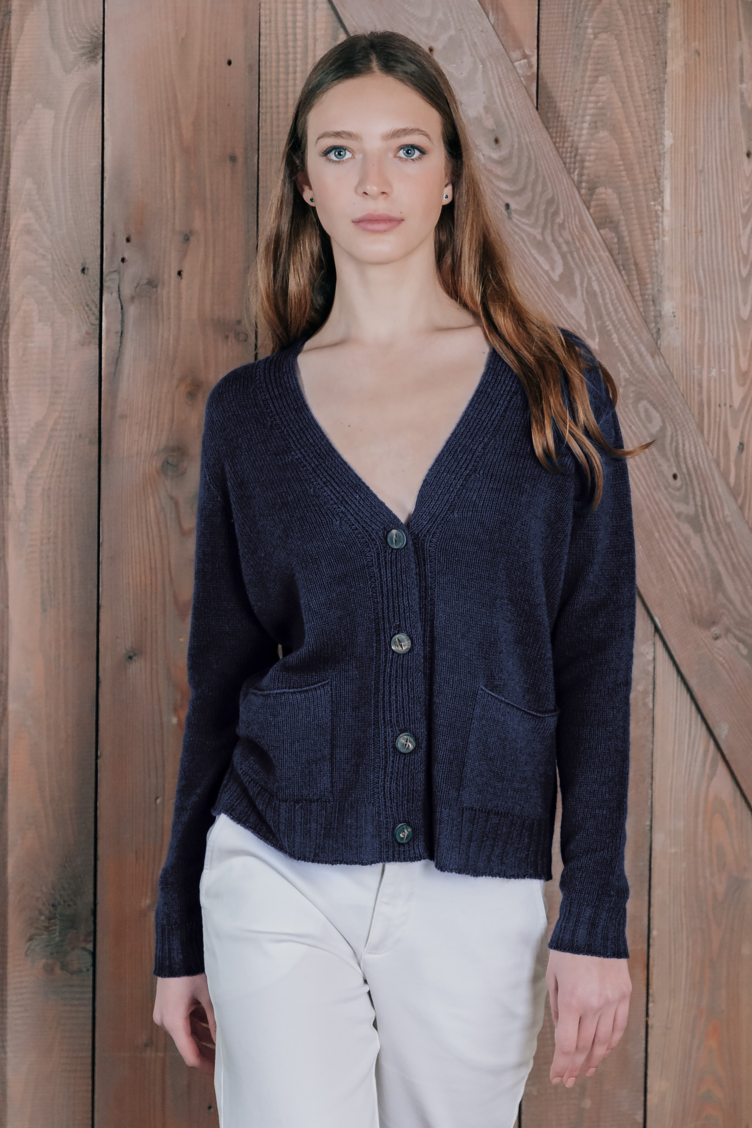 Elgin Cardigan - Navy