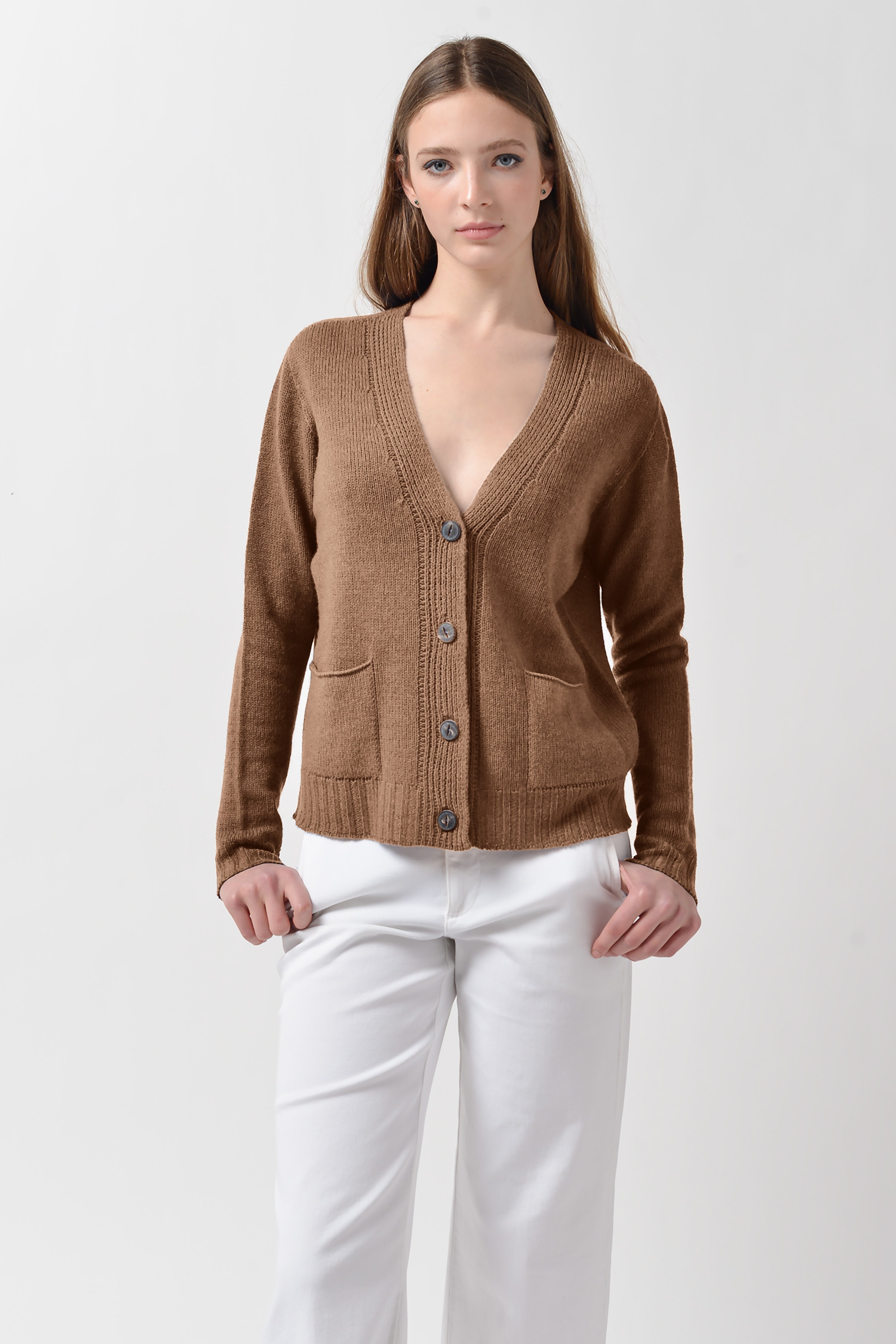 Elgin Cardigan - Wood