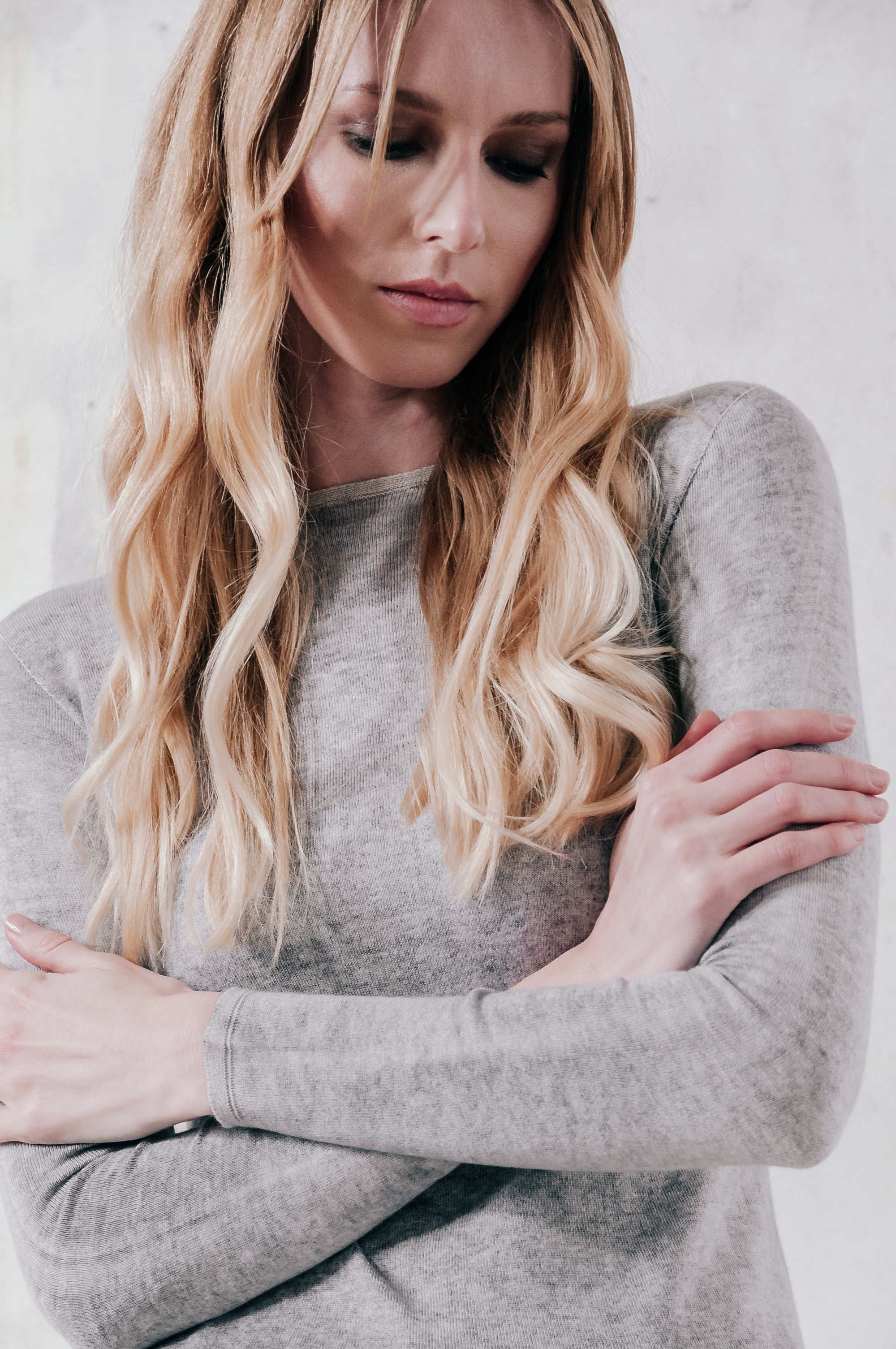 Bella Frost Art - Crewneck Light Sweater - Granite