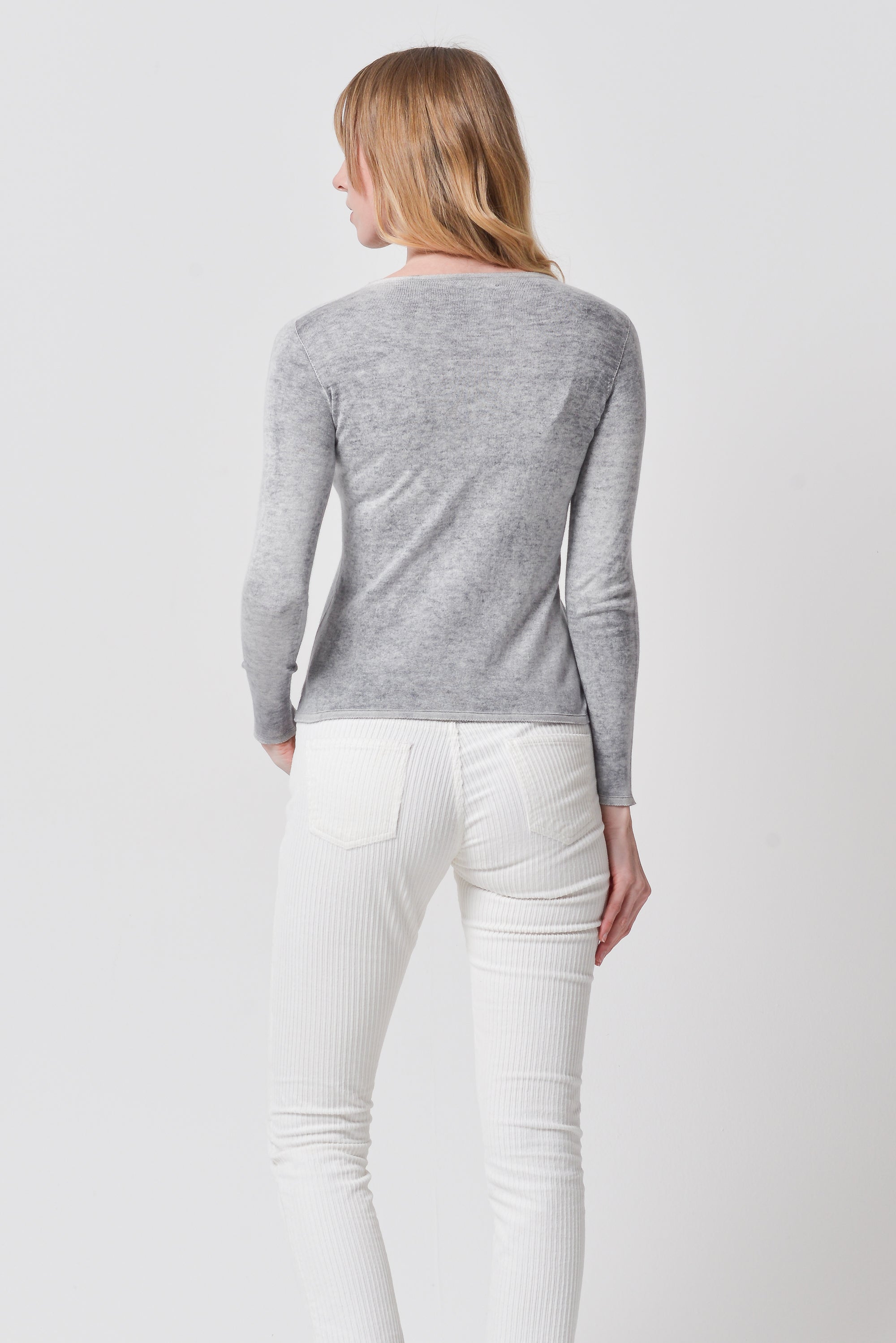Bella Frost Art - Crewneck Light Sweater - Granite