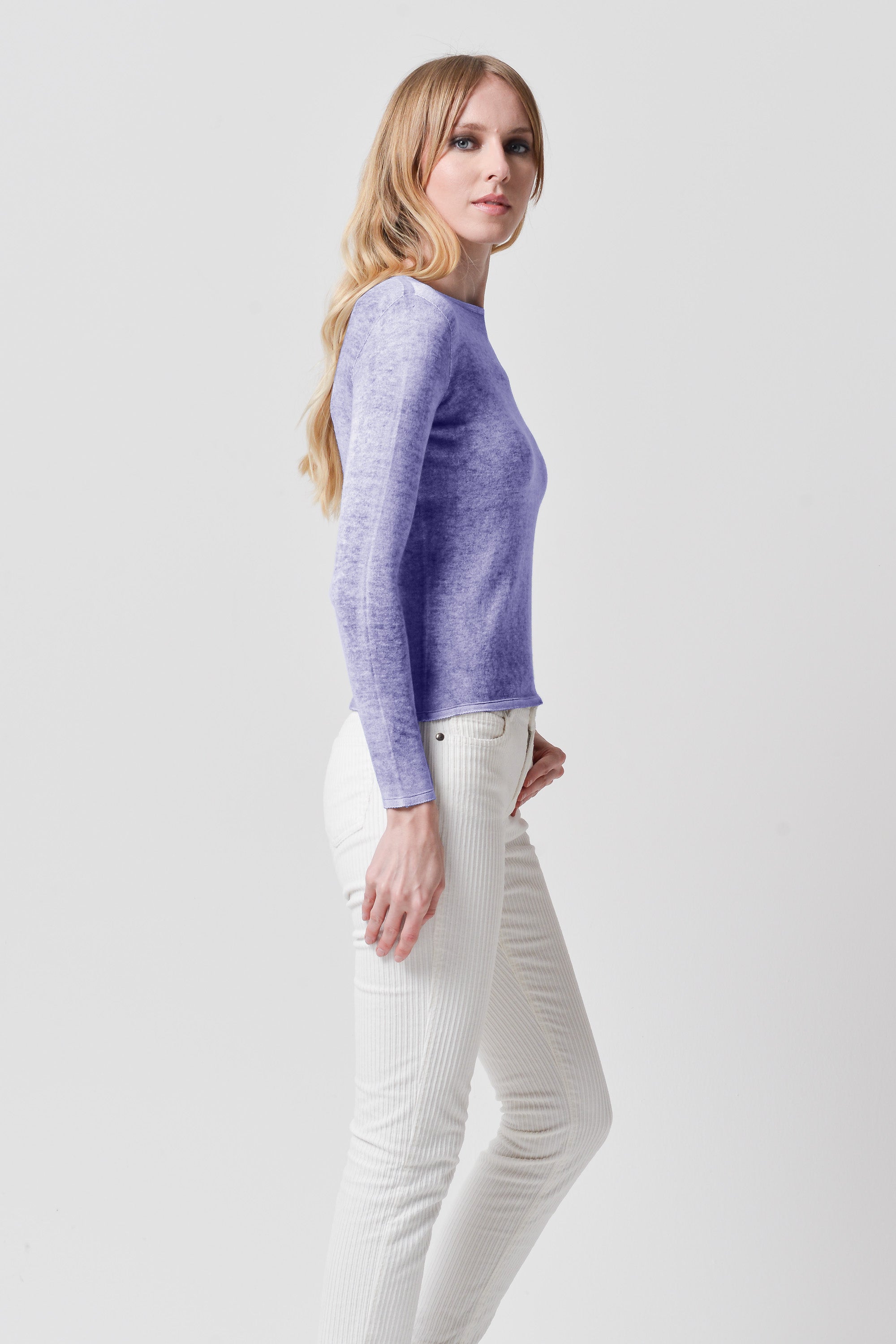 Bella Frost Art - Crewneck Light Sweater - Viola