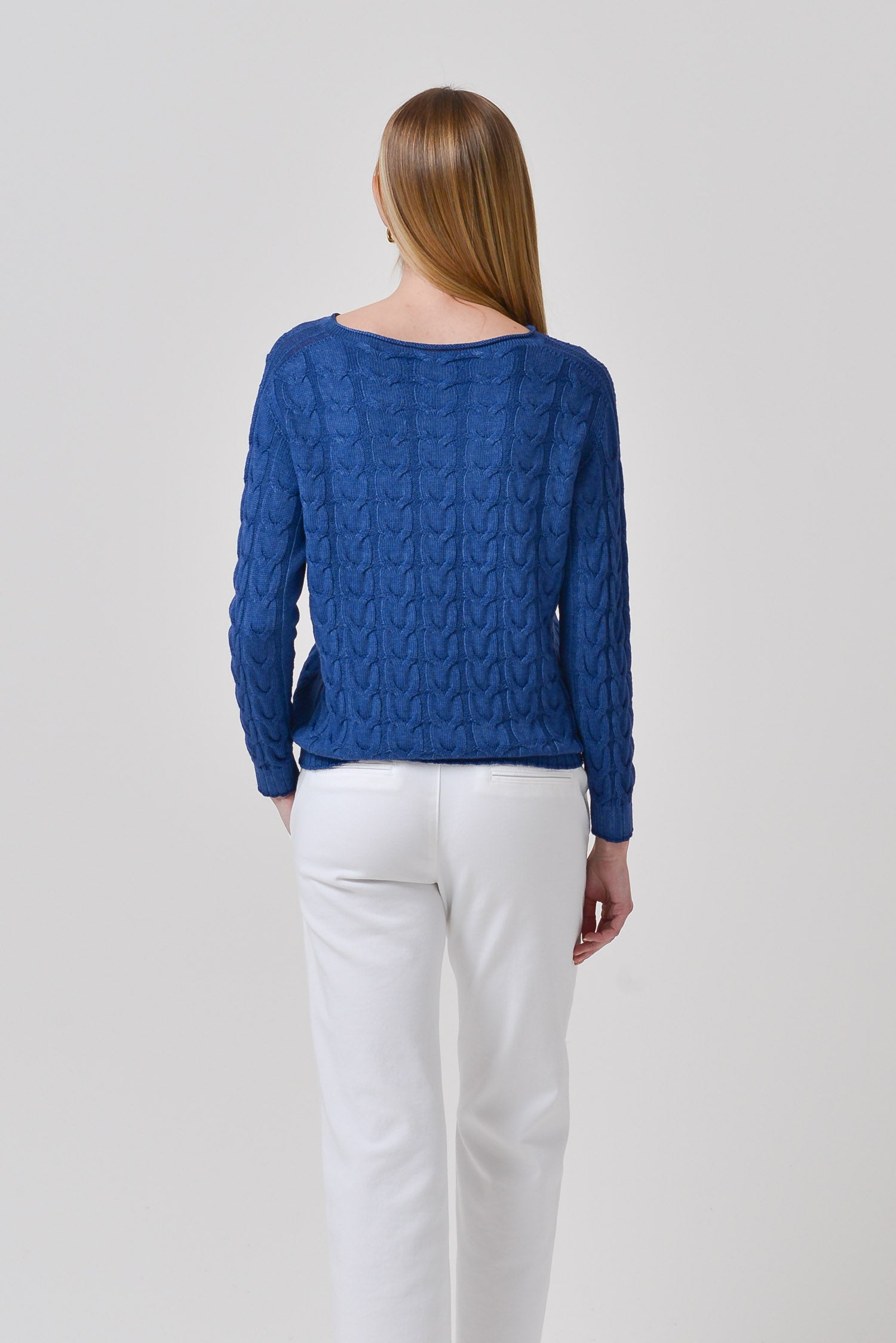 Odle Cable Crewneck Sweater - Crown