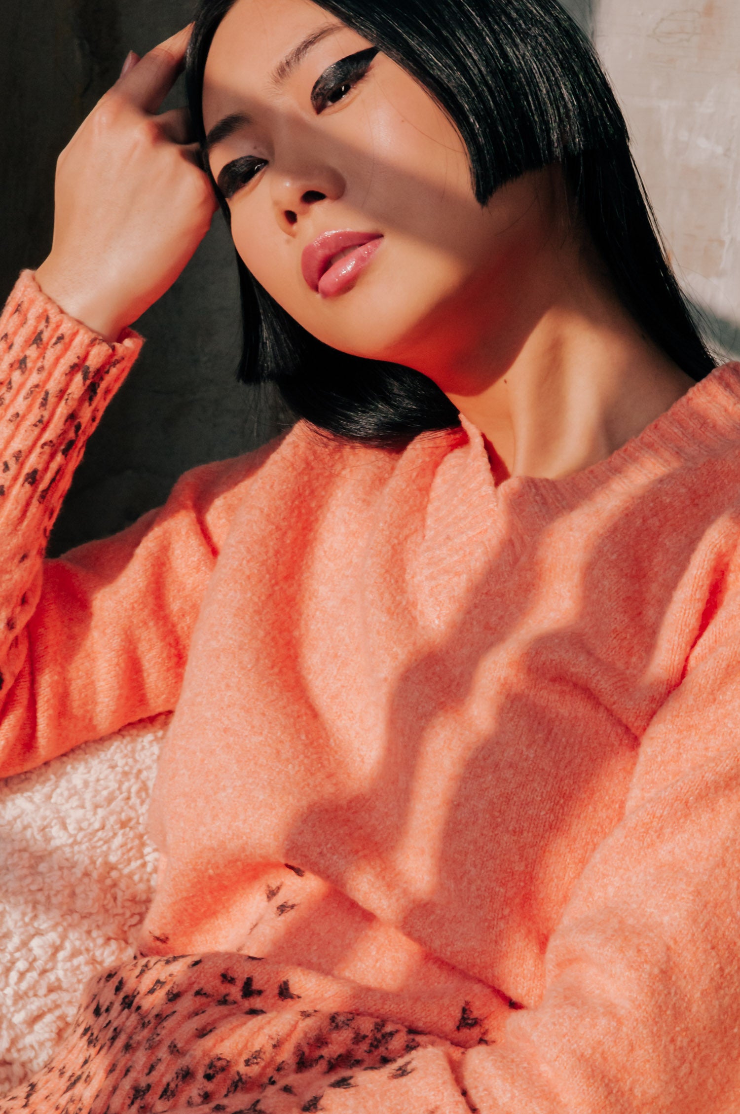 Maglia Demi Yoke Art - Orange