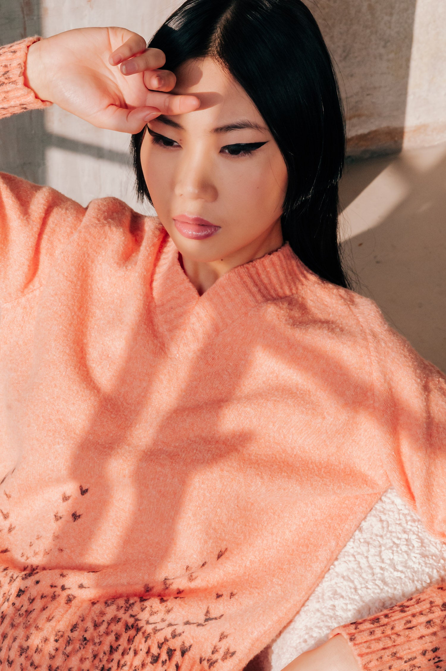 Maglia Demi Yoke Art - Orange