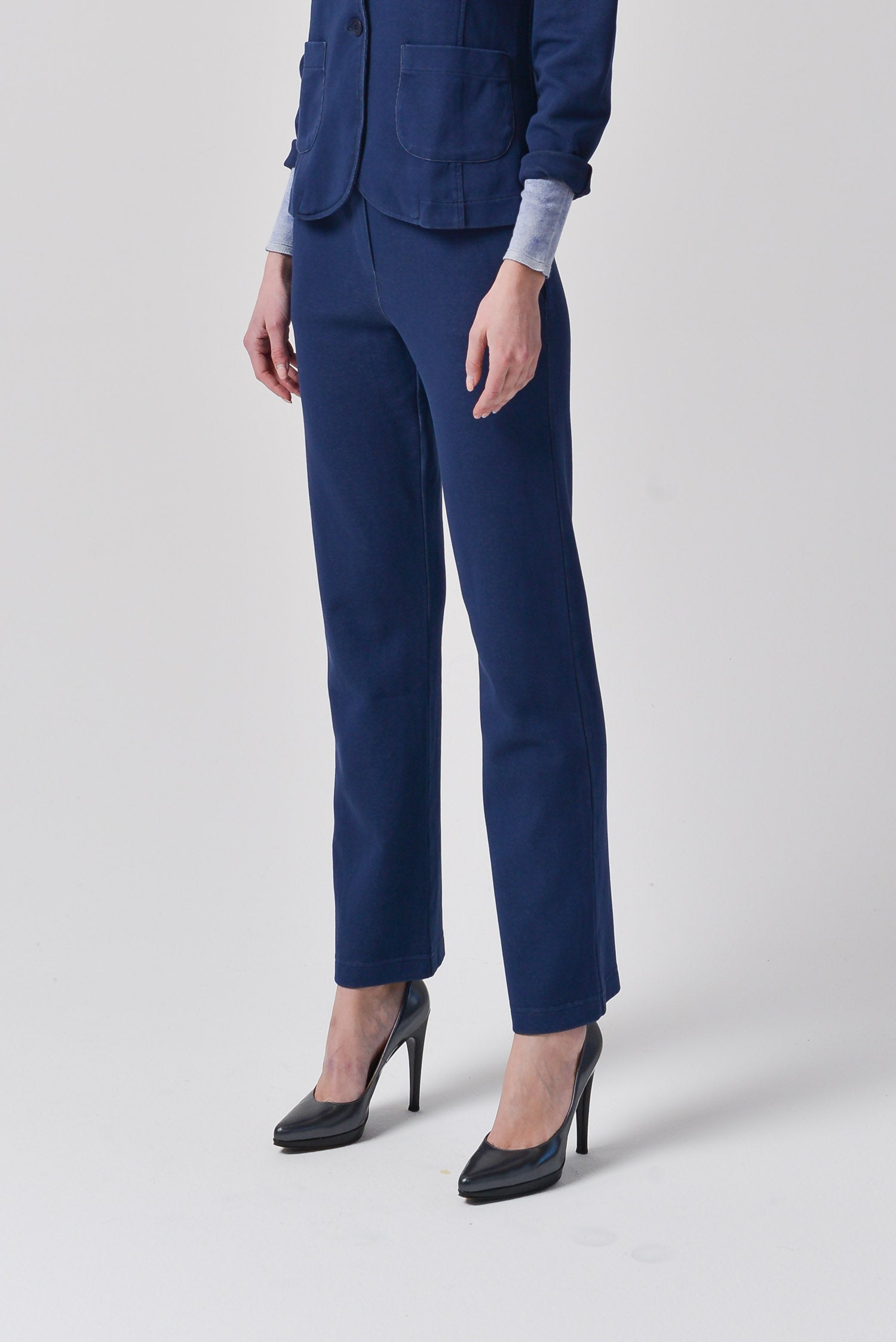 Laura Pants Solid - Navy