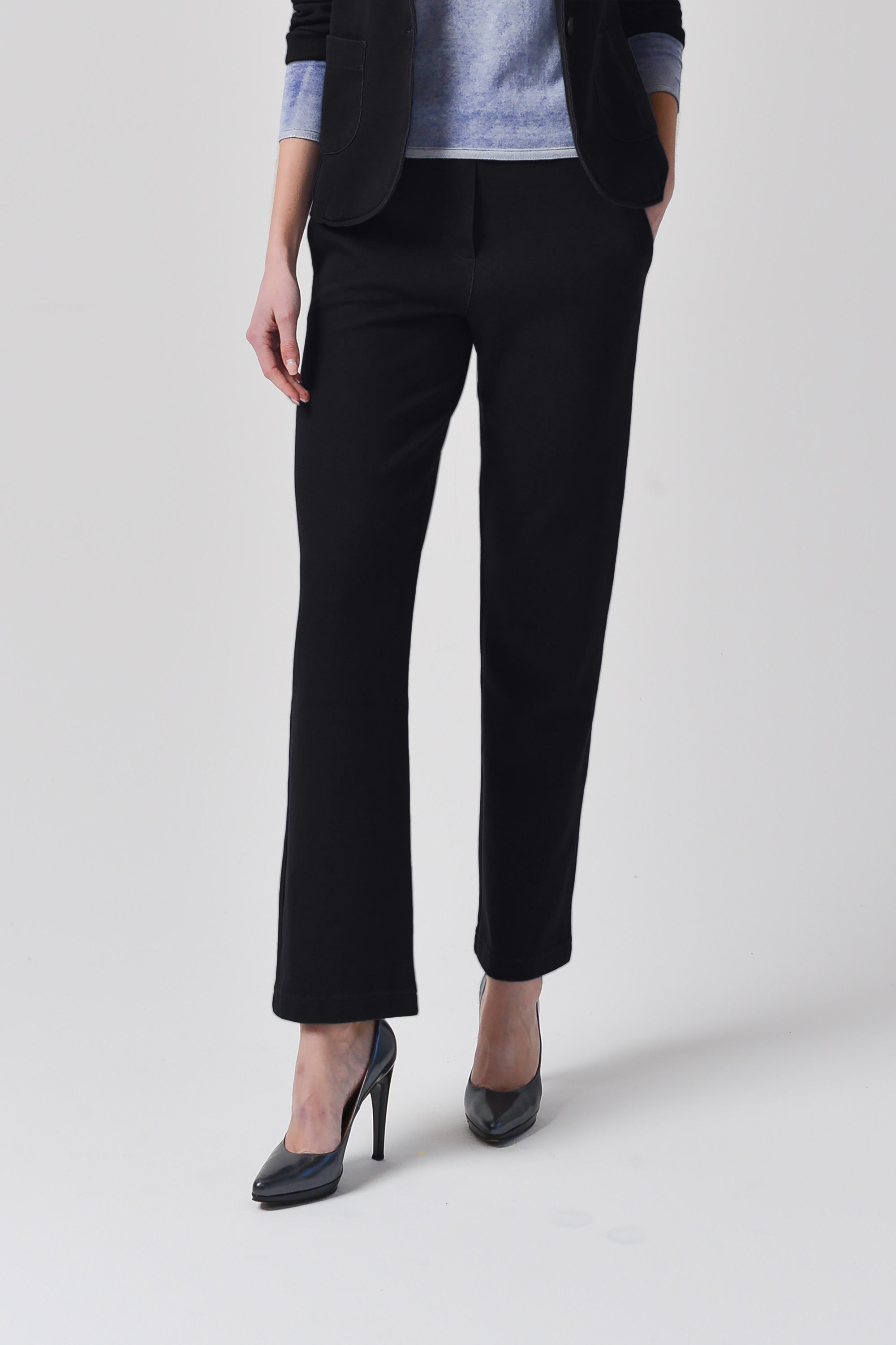 Laura Pants Solid - Basalt