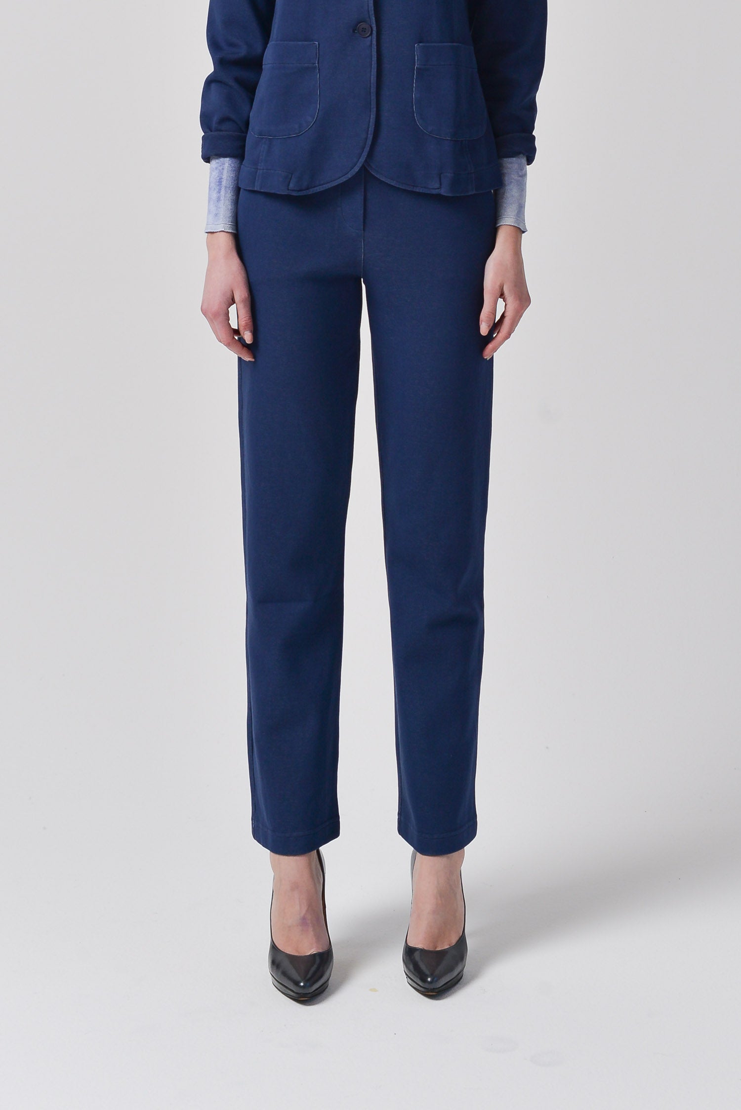 Laura Pants Solid - Navy