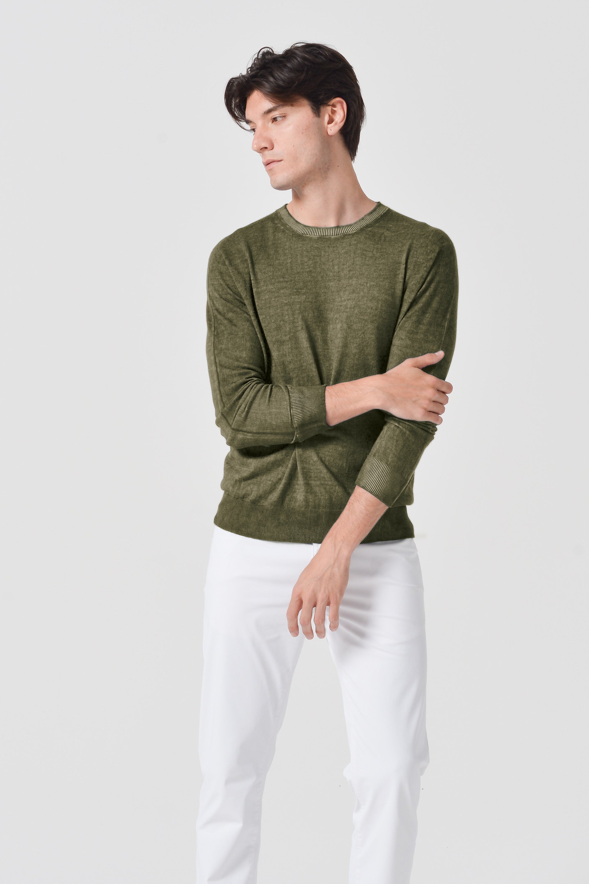 George Crew Knit - Willow