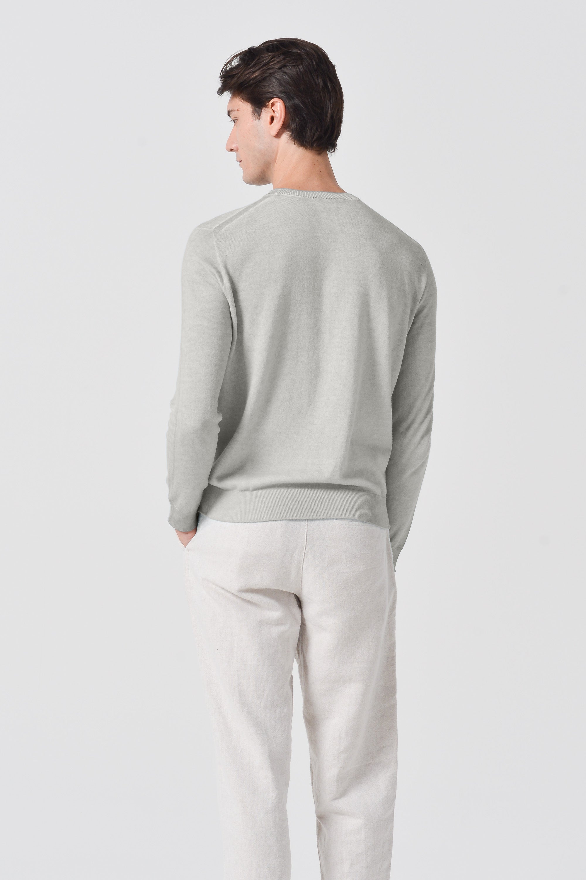 George Crew Knit - Platino