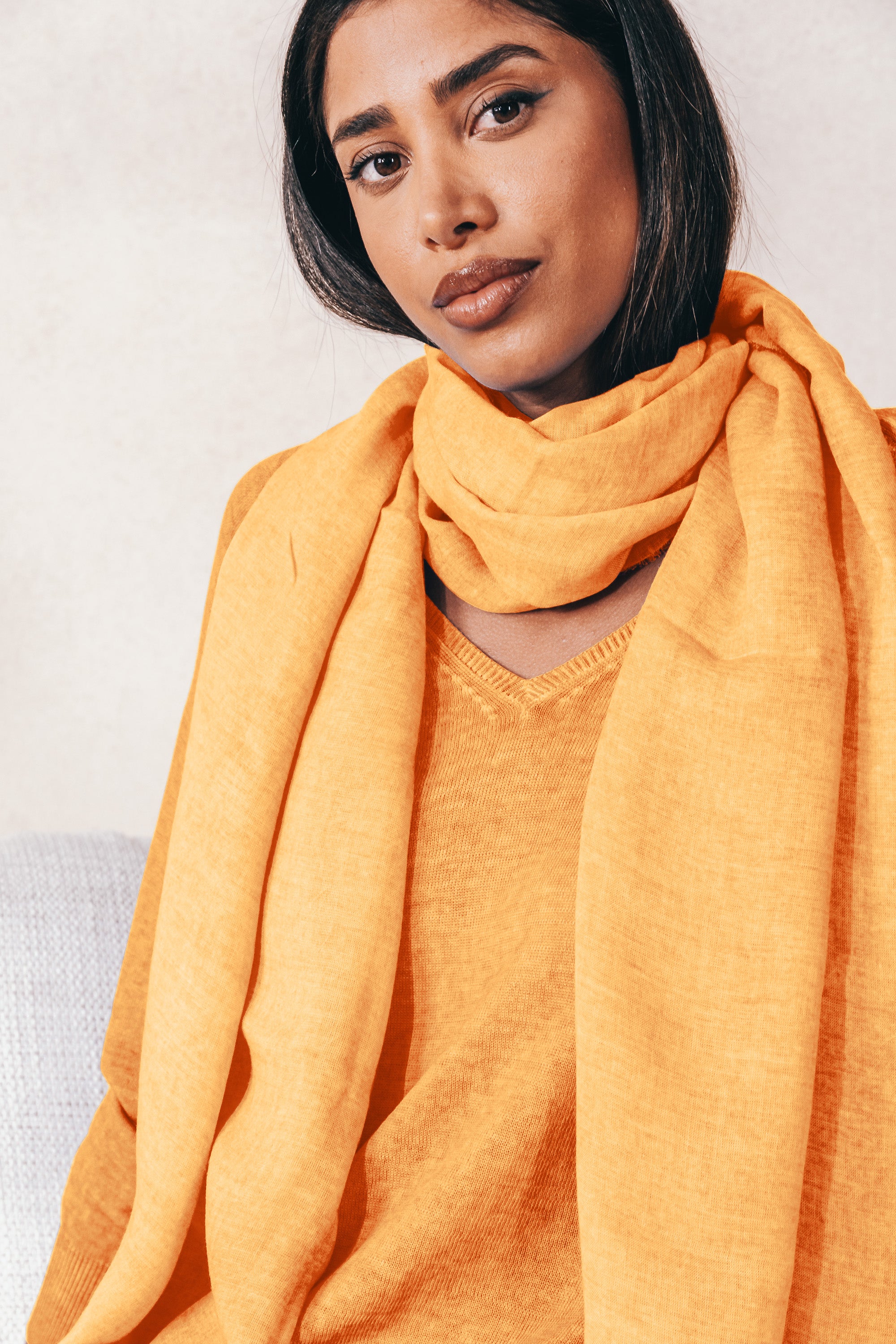 Piuma Scarf in Apricot