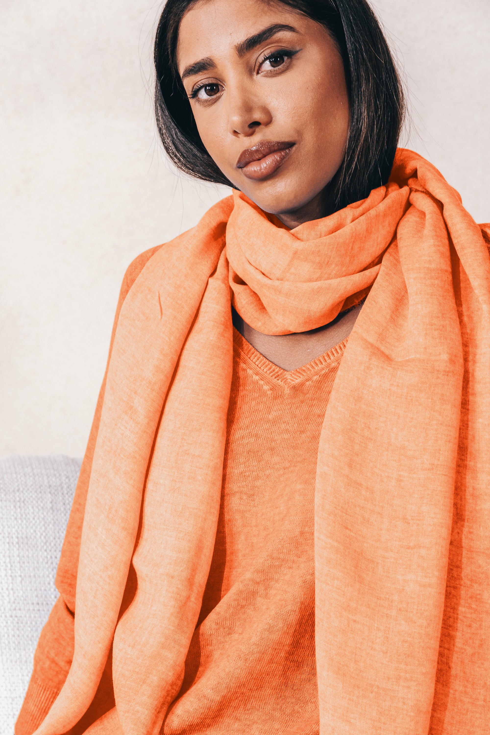 Piuma Scarf in Bellini