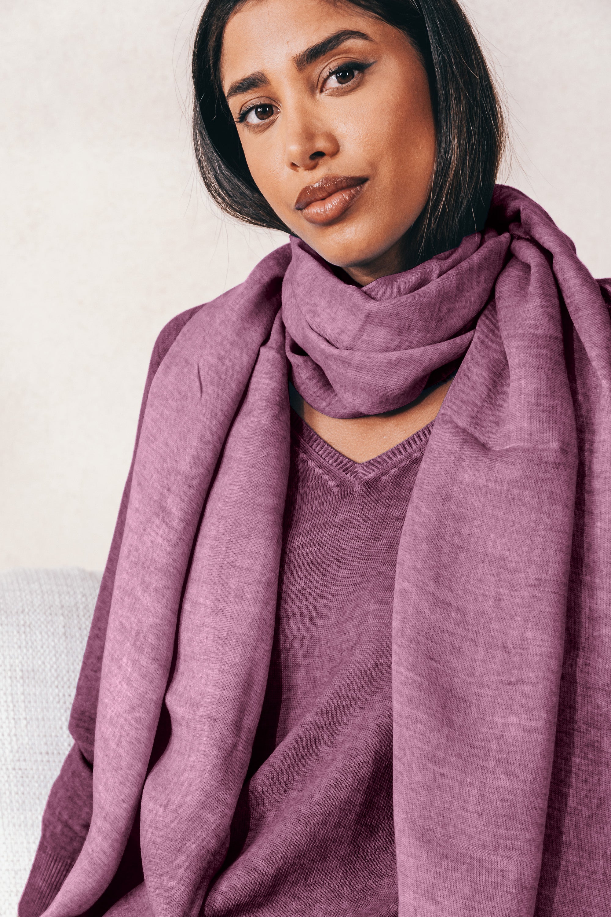 Piuma Scarf in Vino