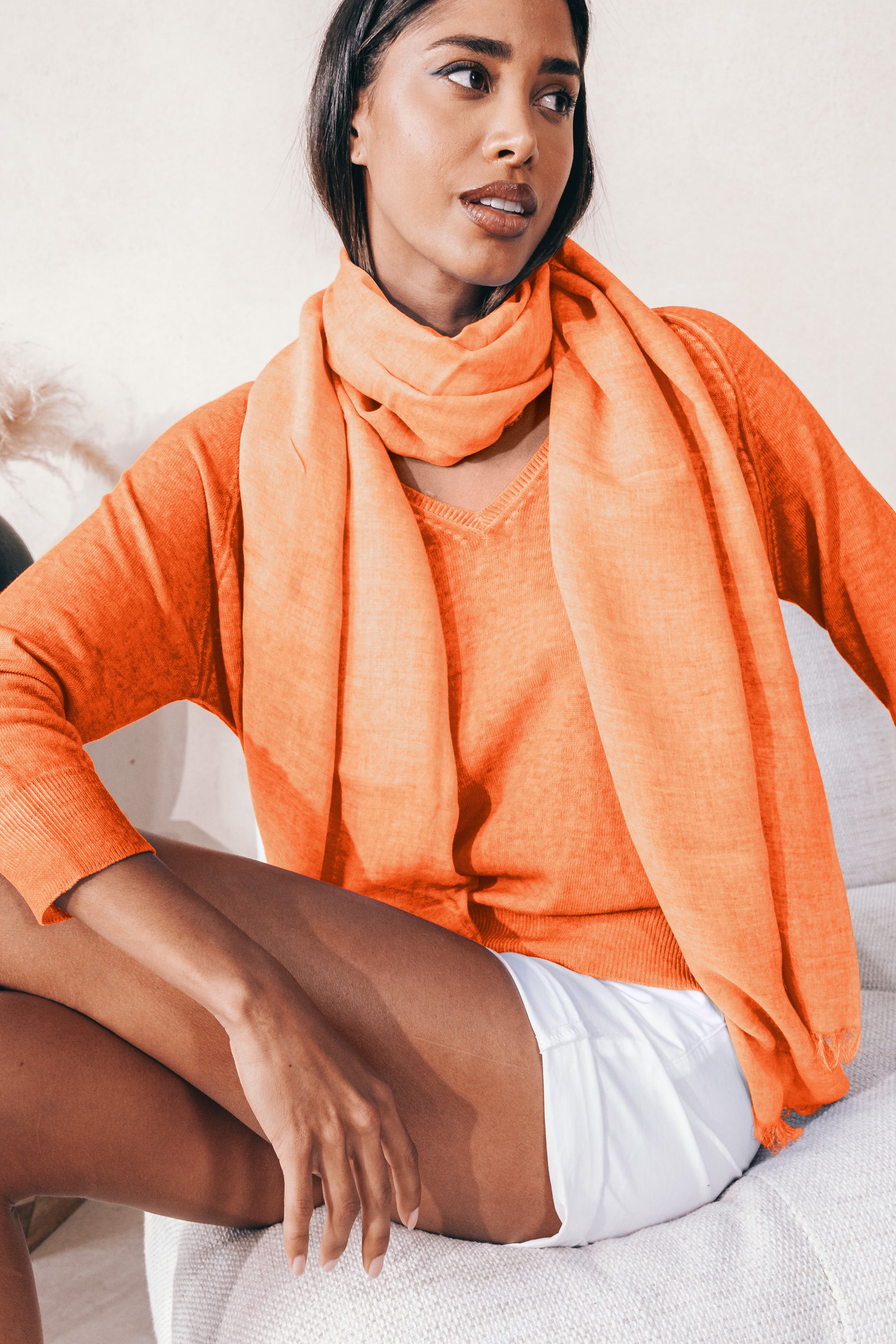 Piuma Scarf in Bellini