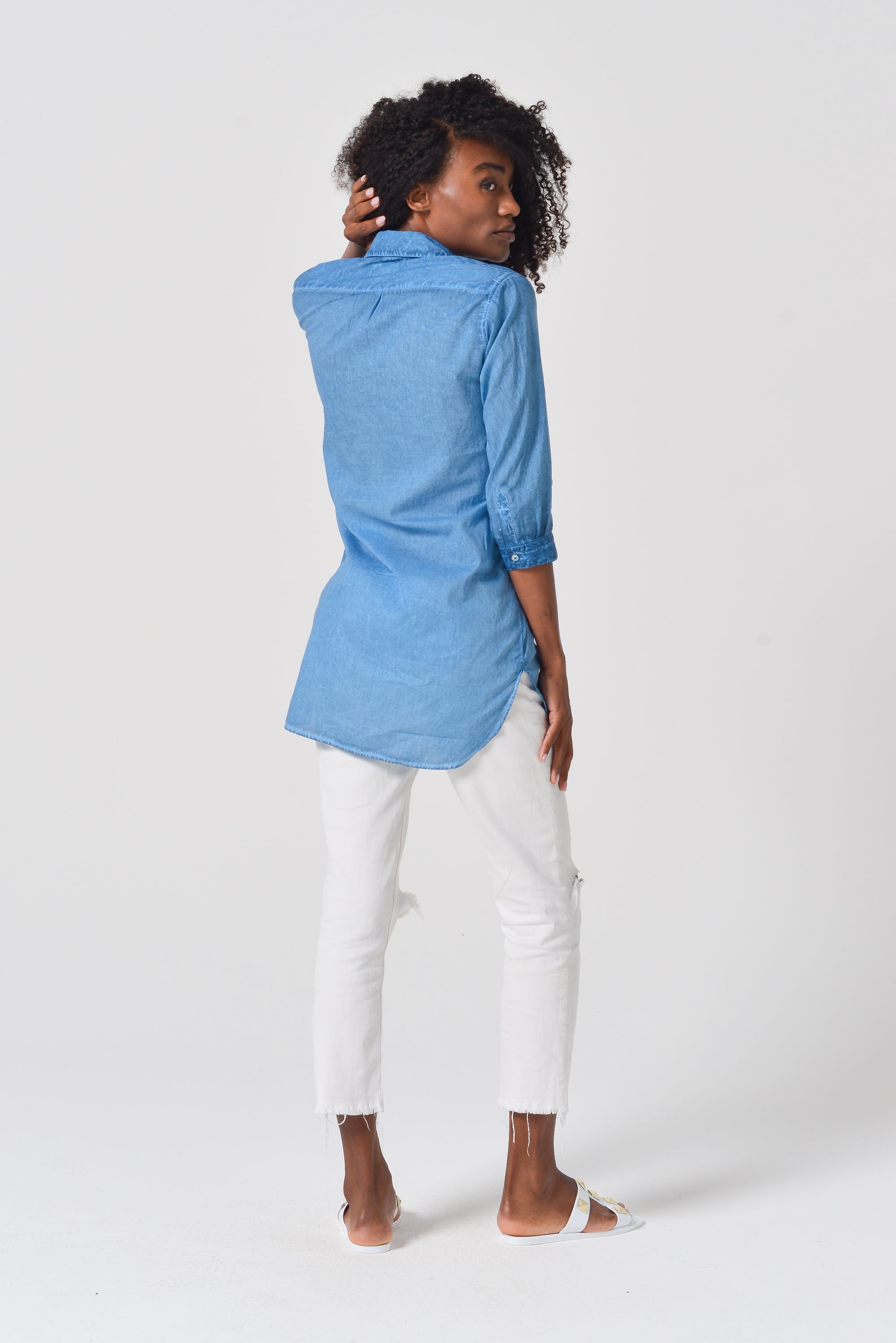 Mini Shirtdress in Breezy Cotton - Profondo