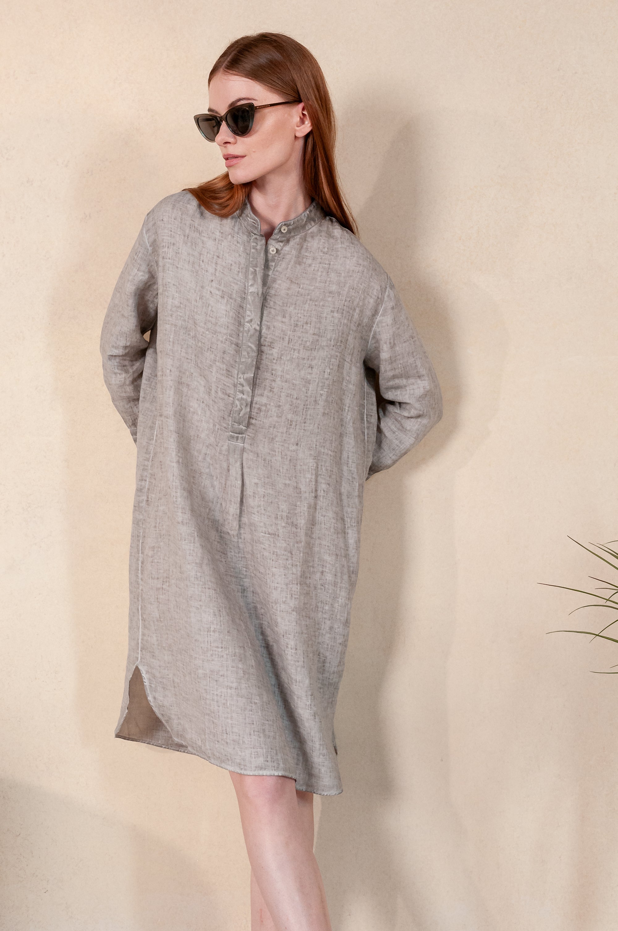 Lido Midi Shirtdress - Steel