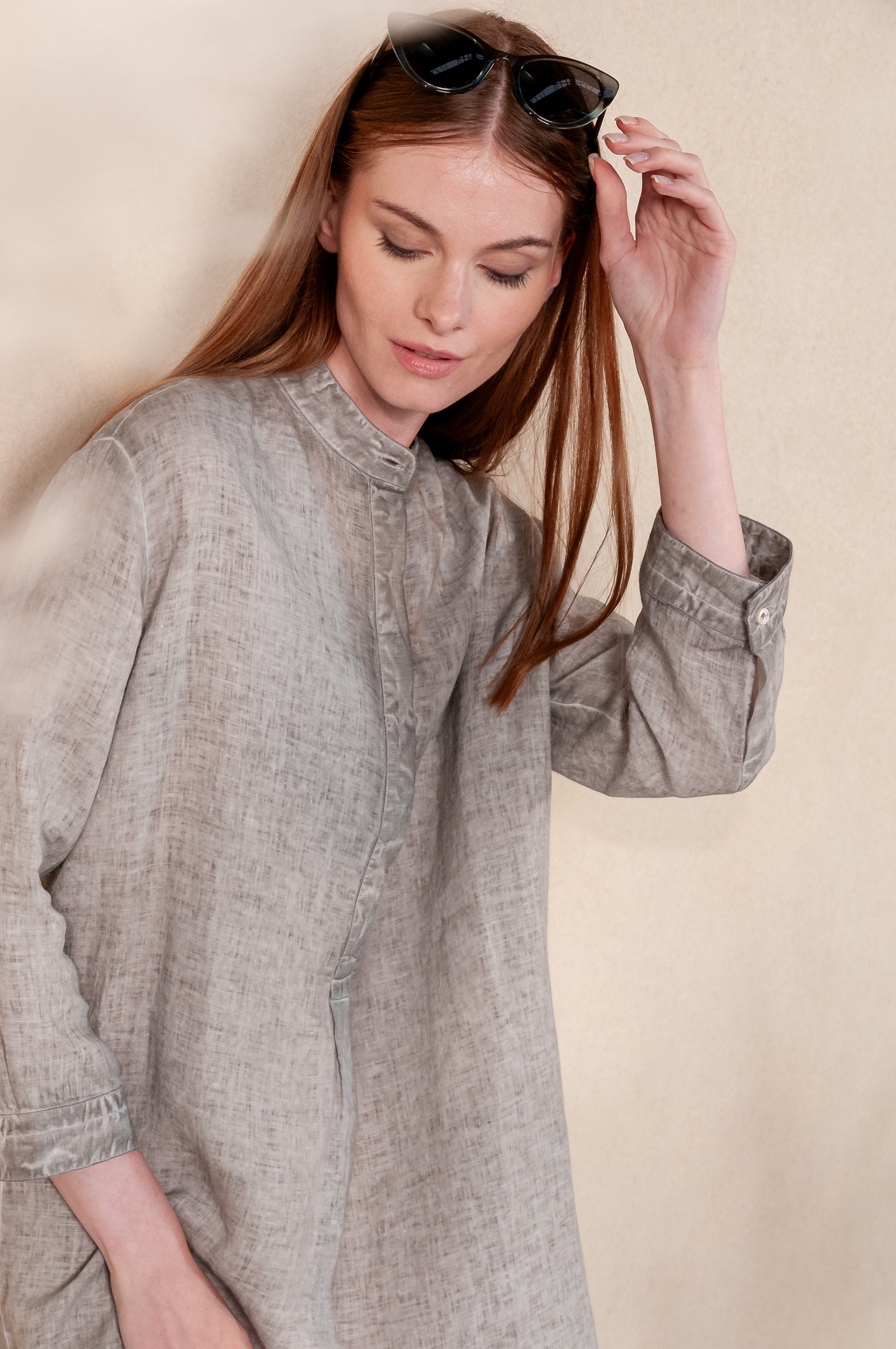 Lido Midi Shirtdress - Steel