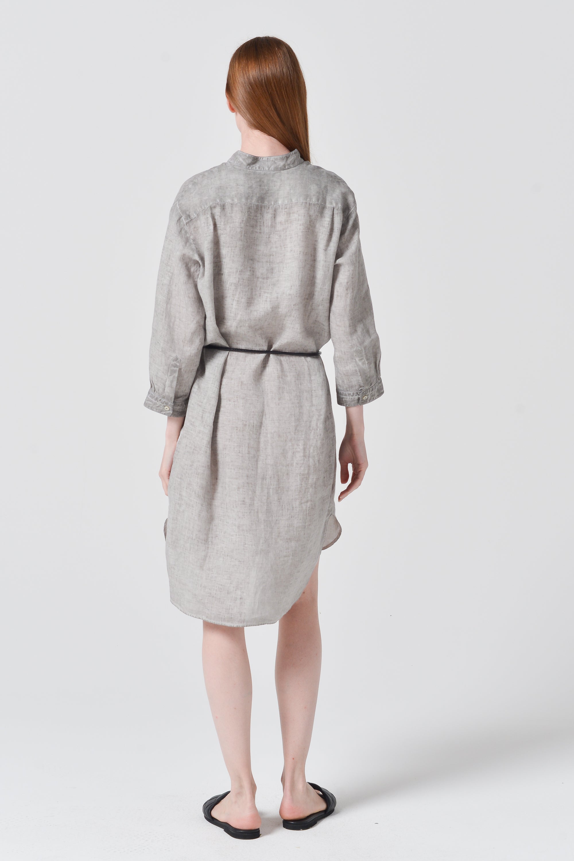 Lido Midi Shirtdress - Steel