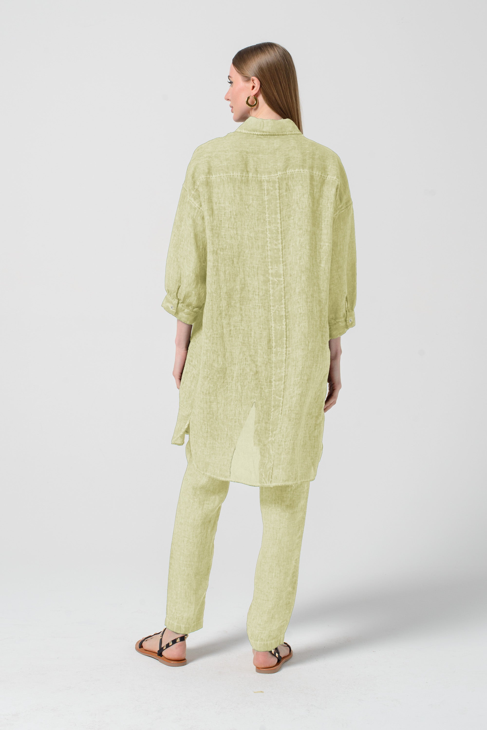 Lady Linen Shirtdress - Pera