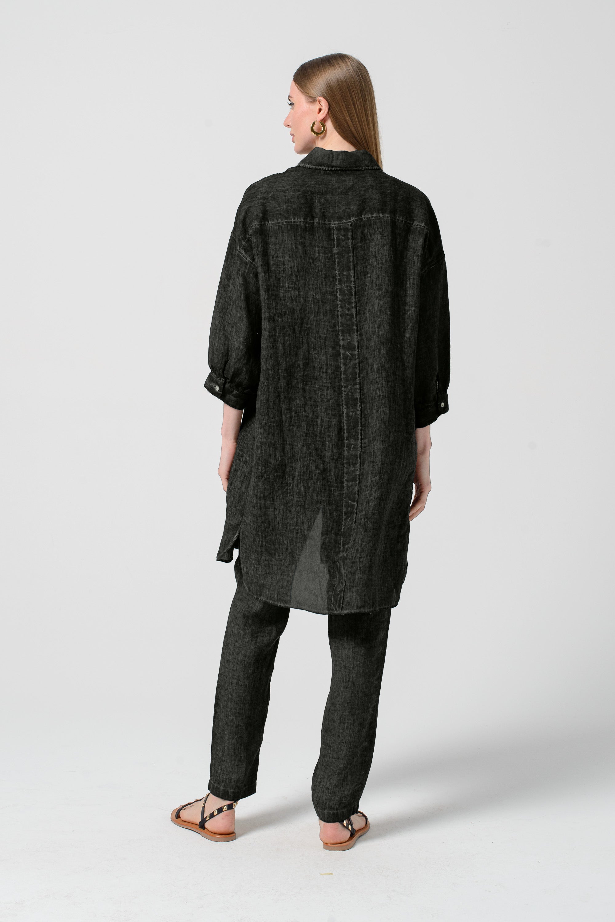 Lady Linen Shirtdress - Tonga