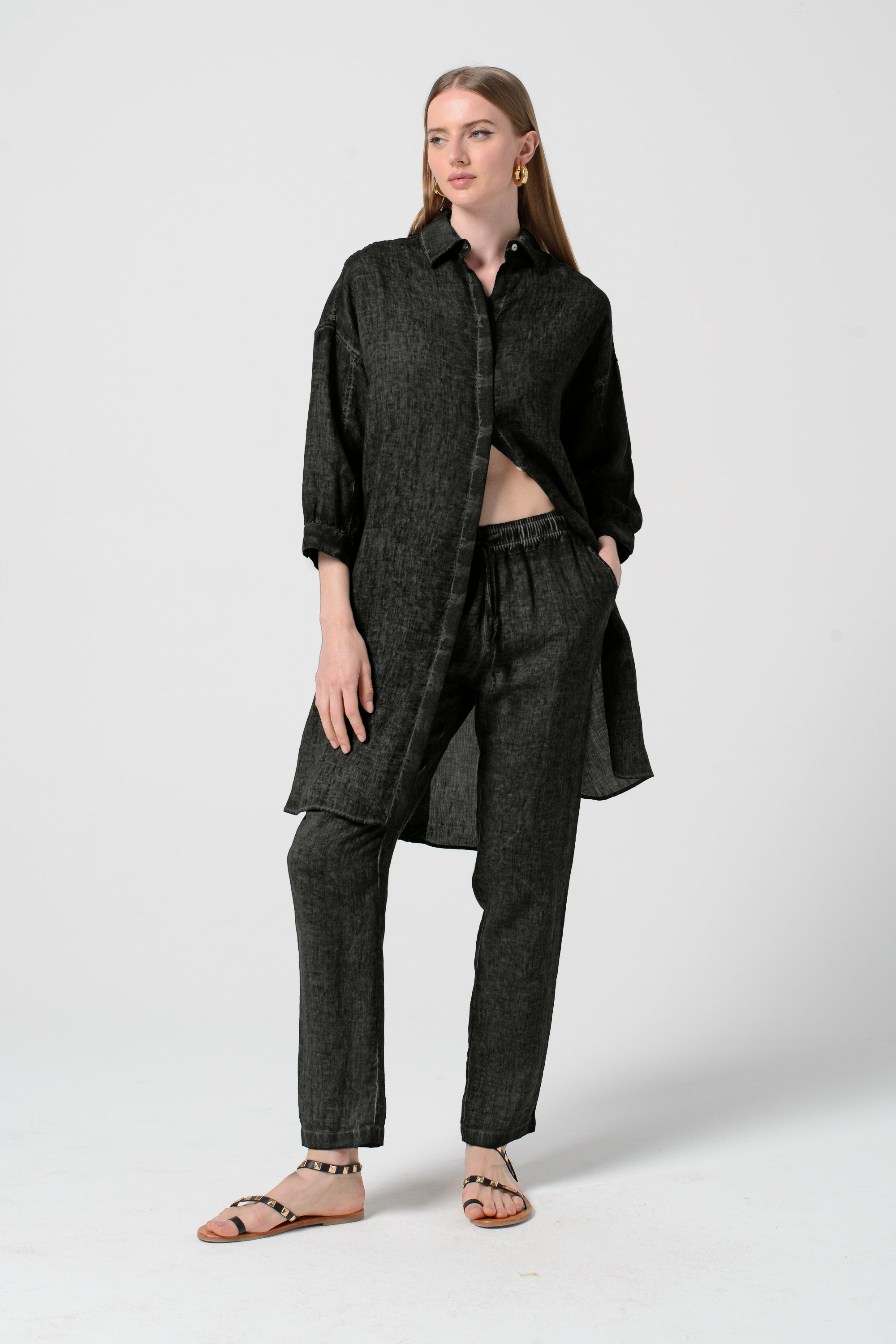 Lady Linen Shirtdress - Tonga