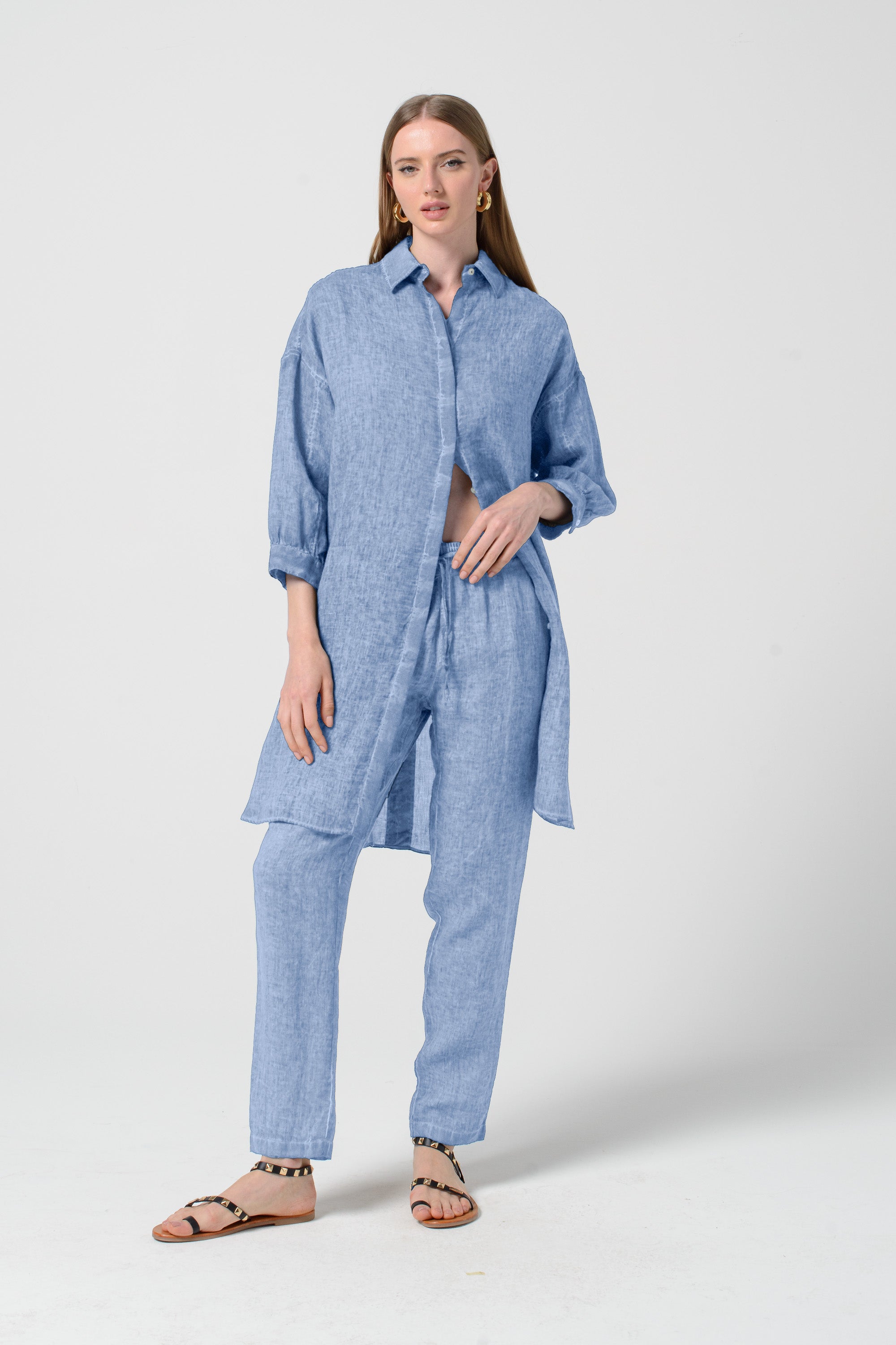 Lady Linen Shirtdress - Vento