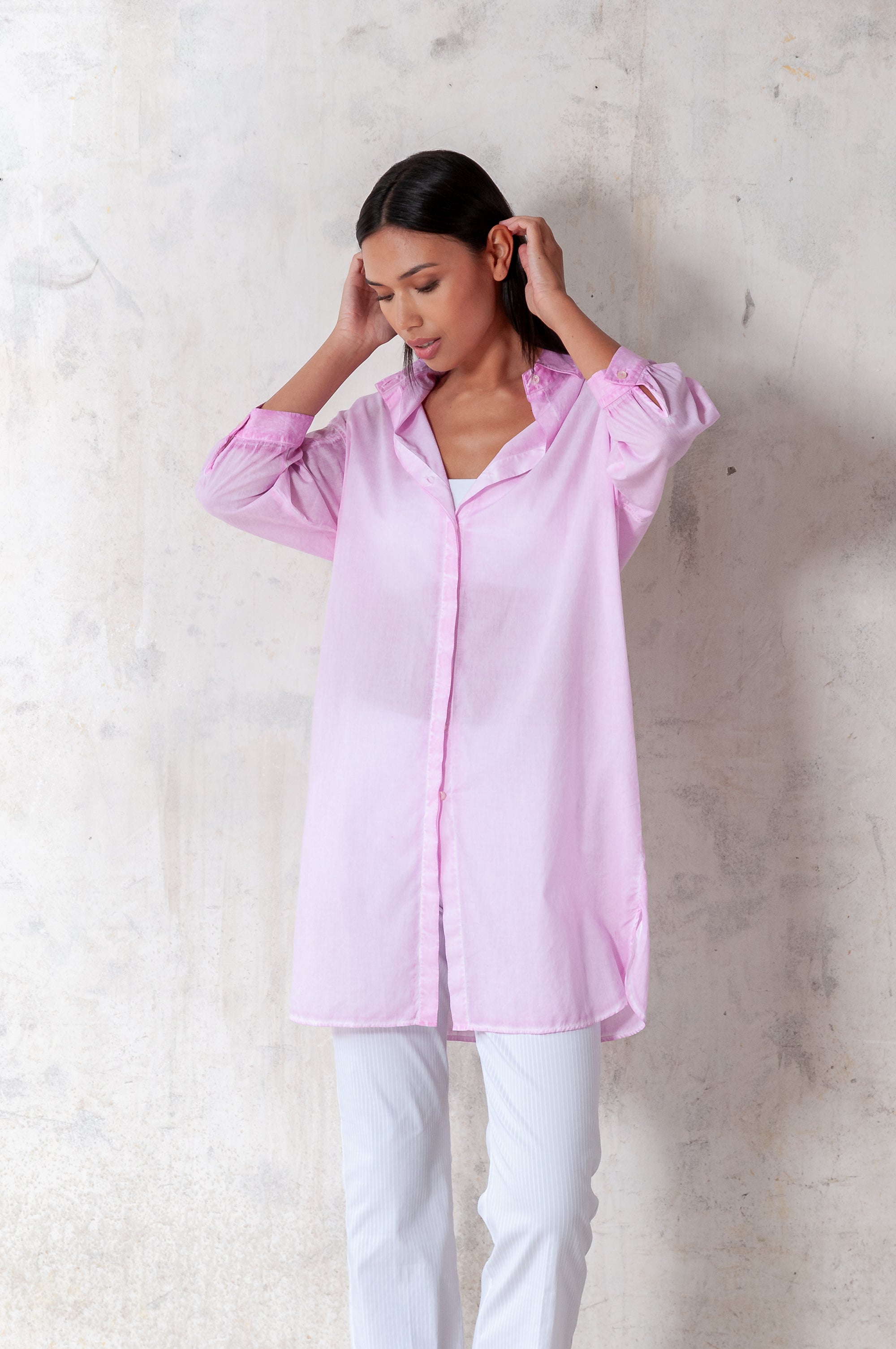 Lady Shirtdress in Breezy Cotton - Candy