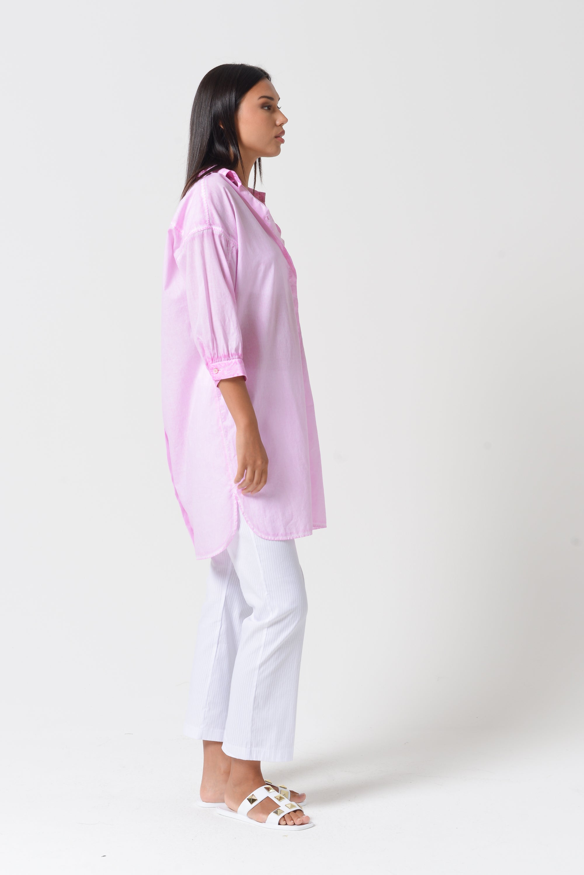 Lady Shirtdress in Breezy Cotton - Candy